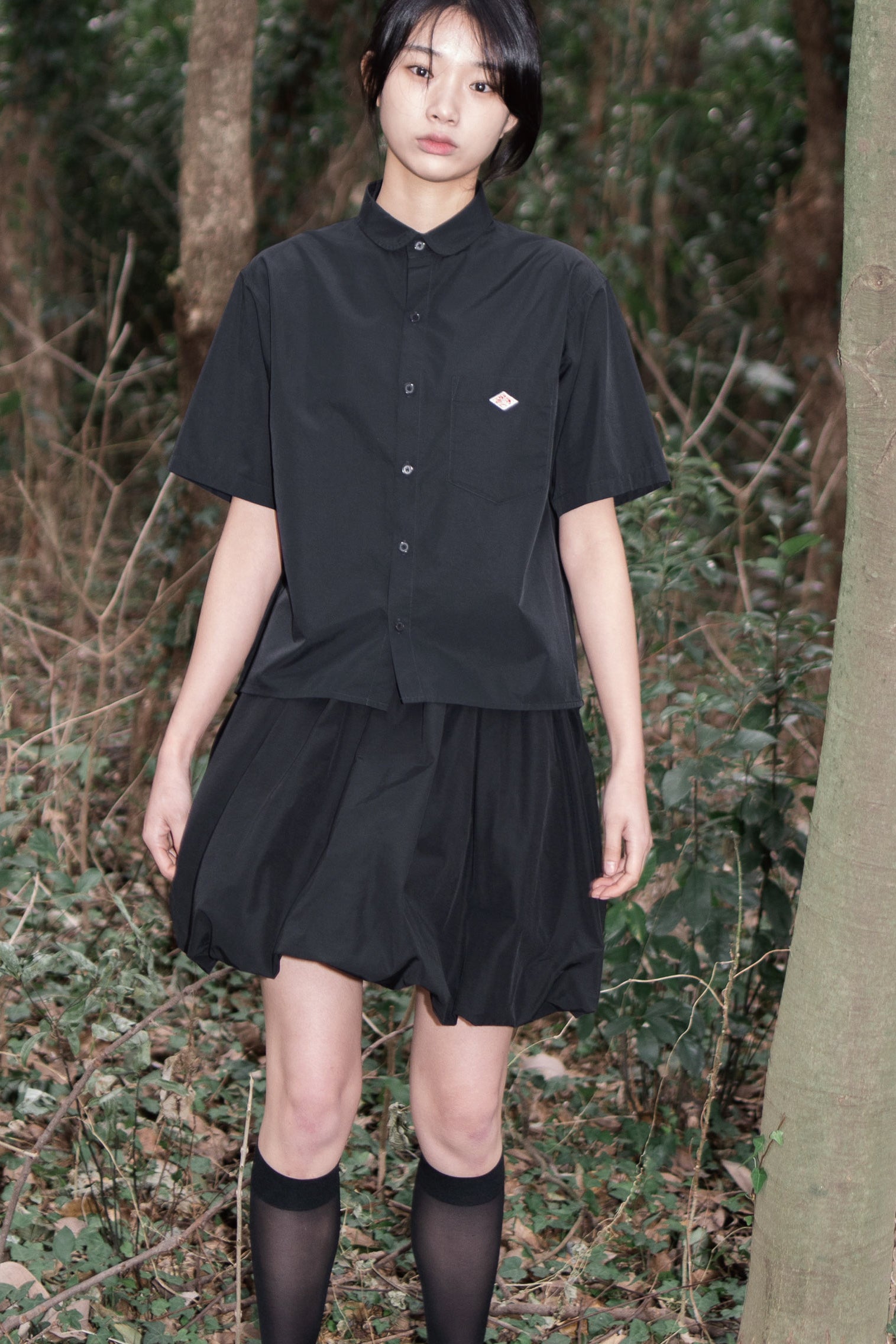 back pleats hari shirt