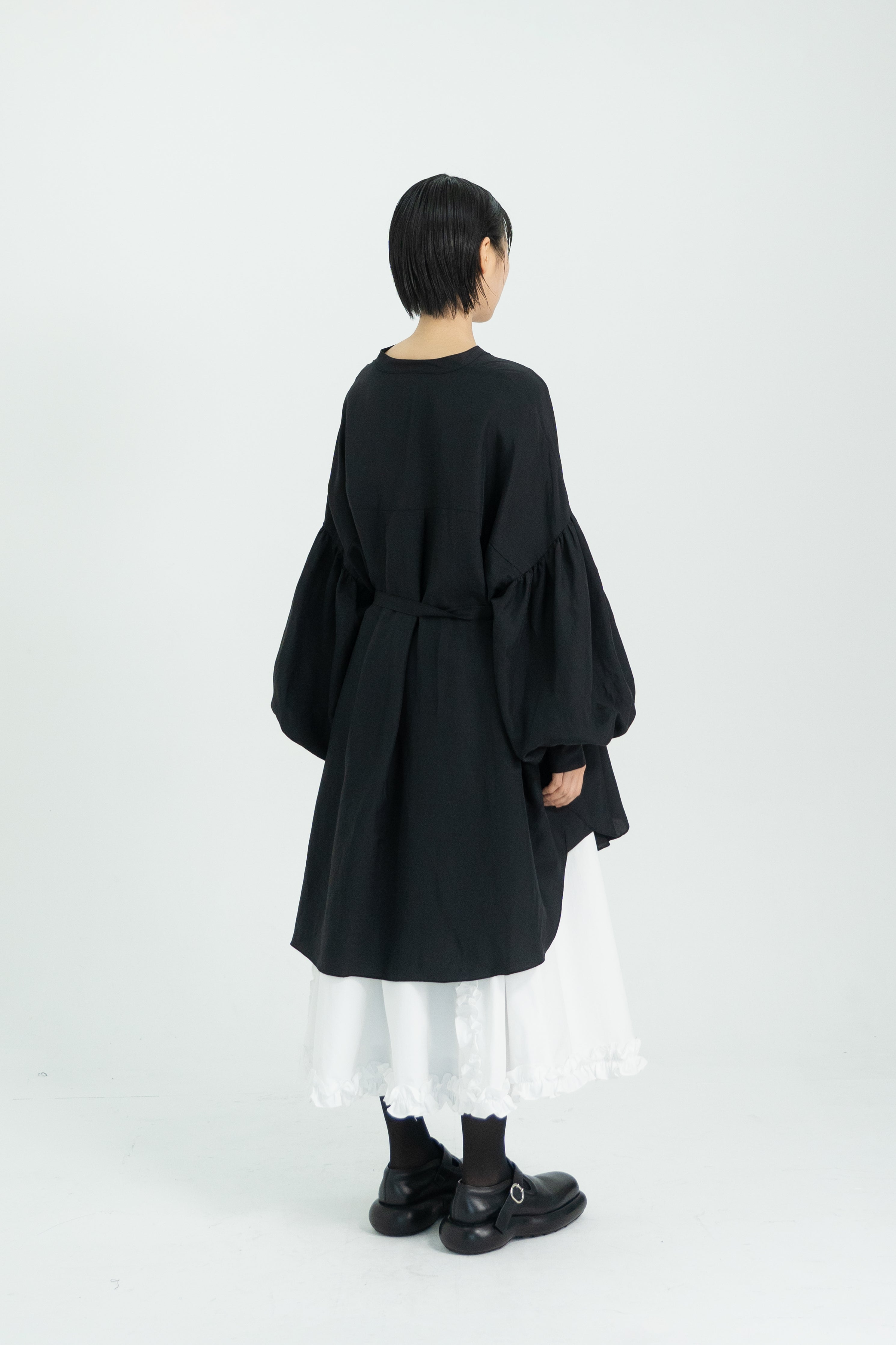 shirring over blouse
