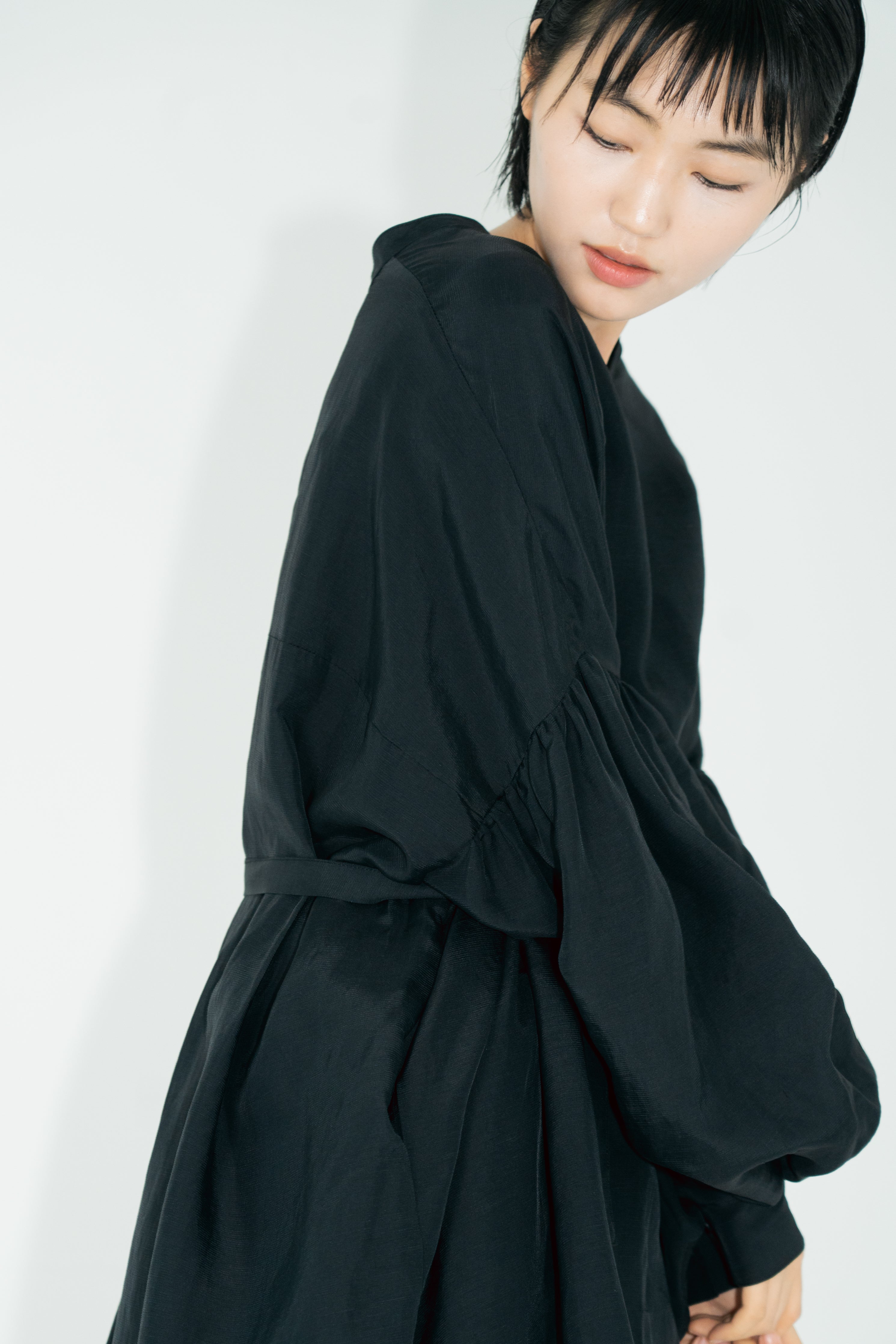shirring over blouse