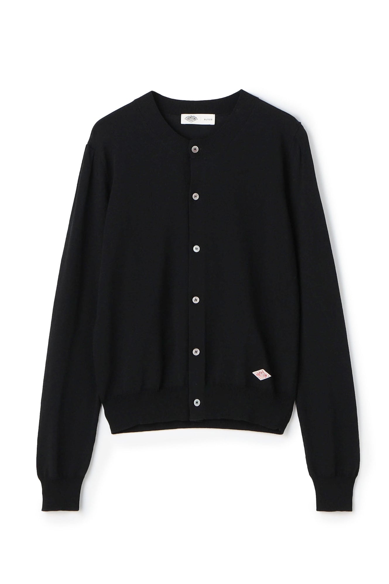 crew neck puff cardigan