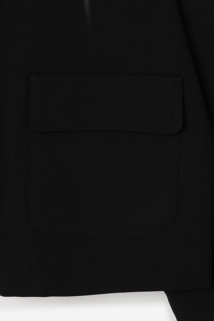 stand collar wool jacket
