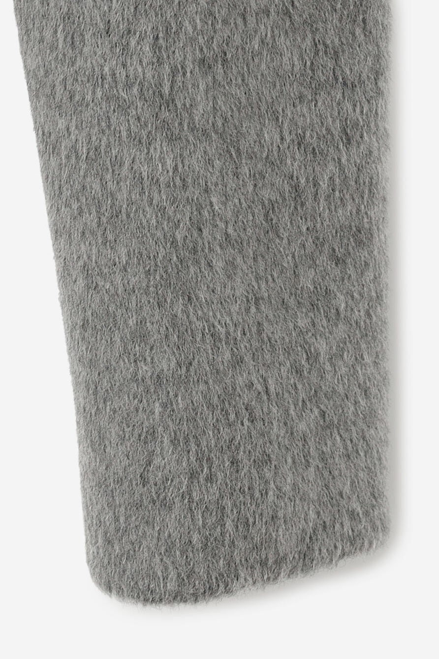 round collar long coat