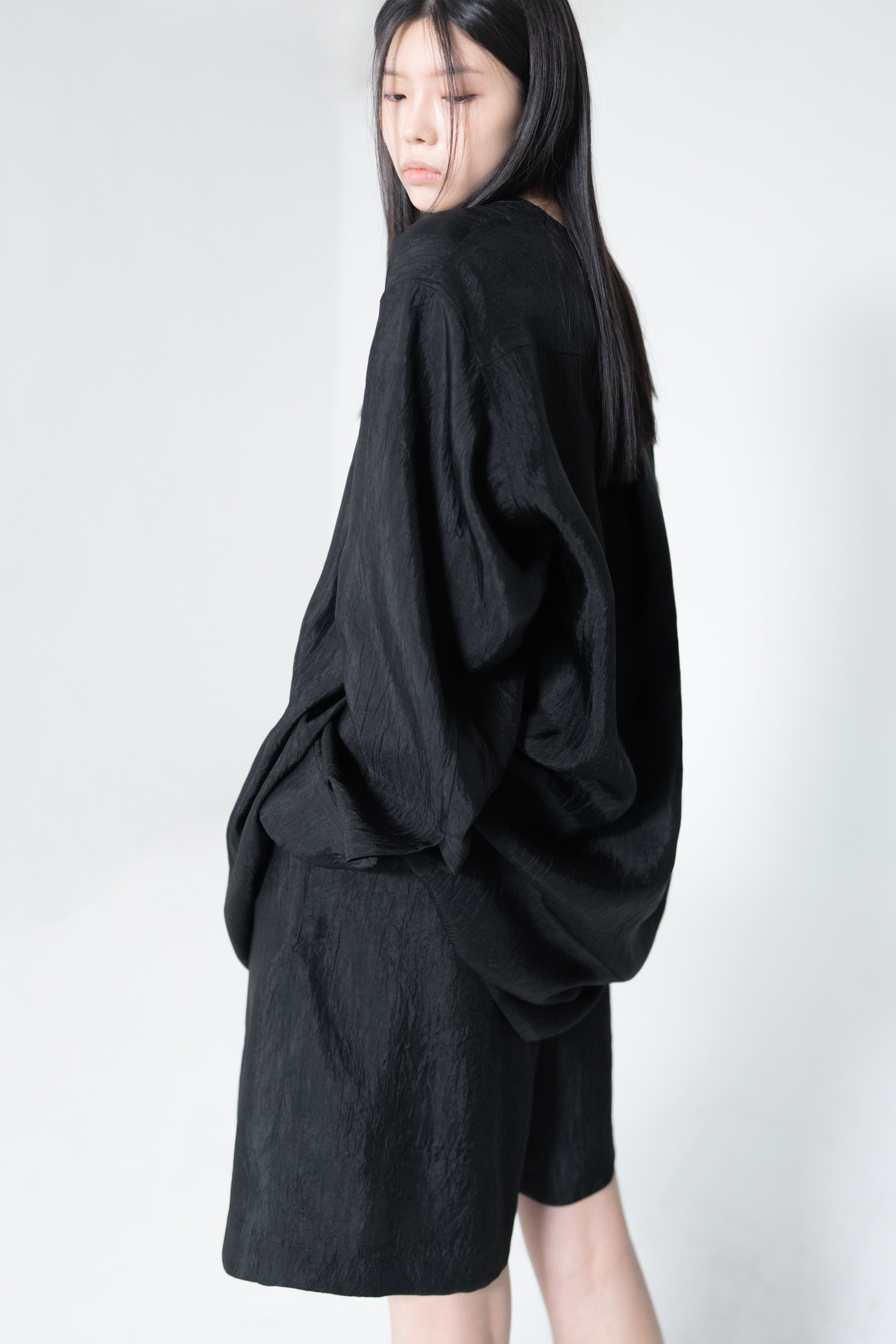 acetate v neck shirt