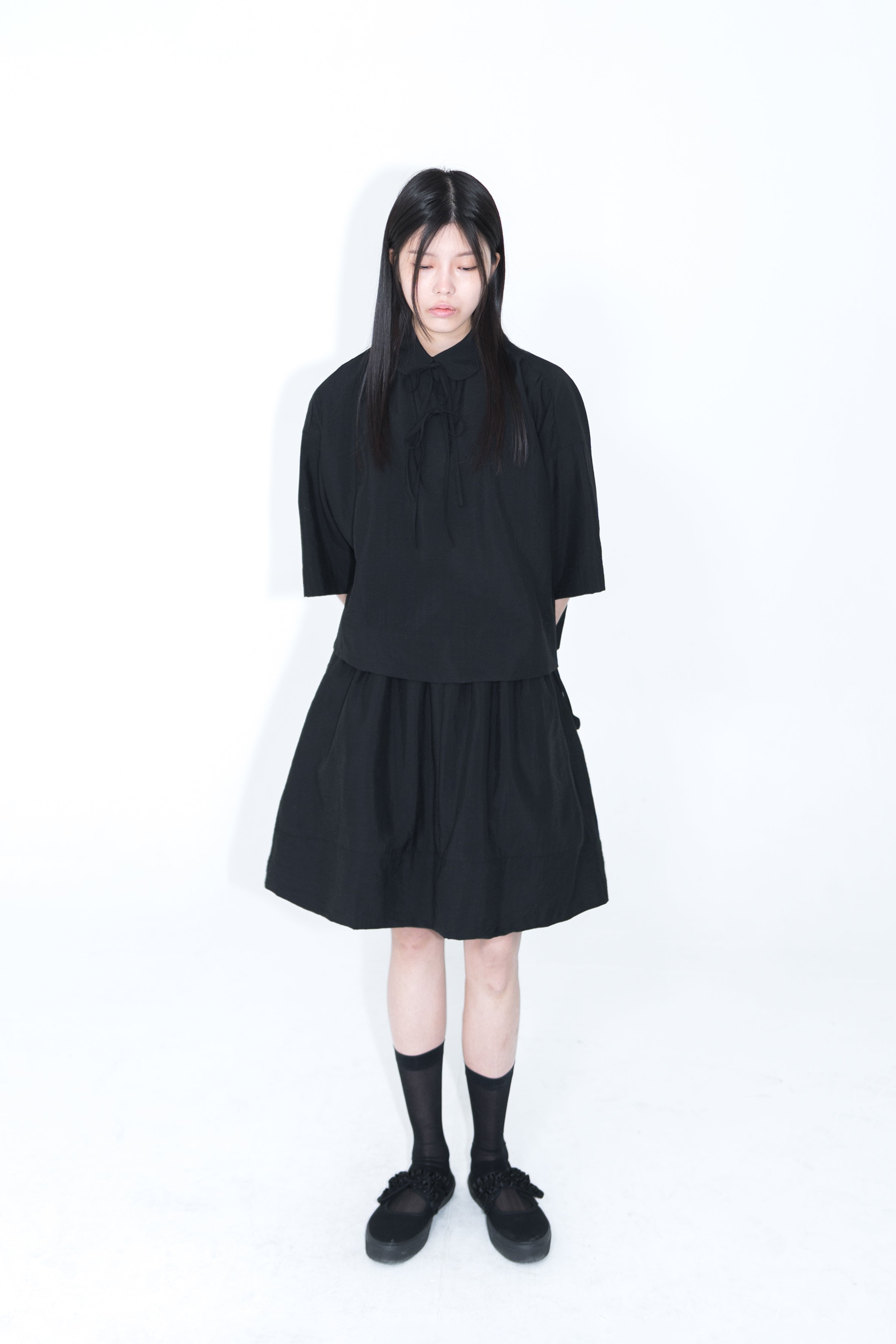 basic ribbon blouse
