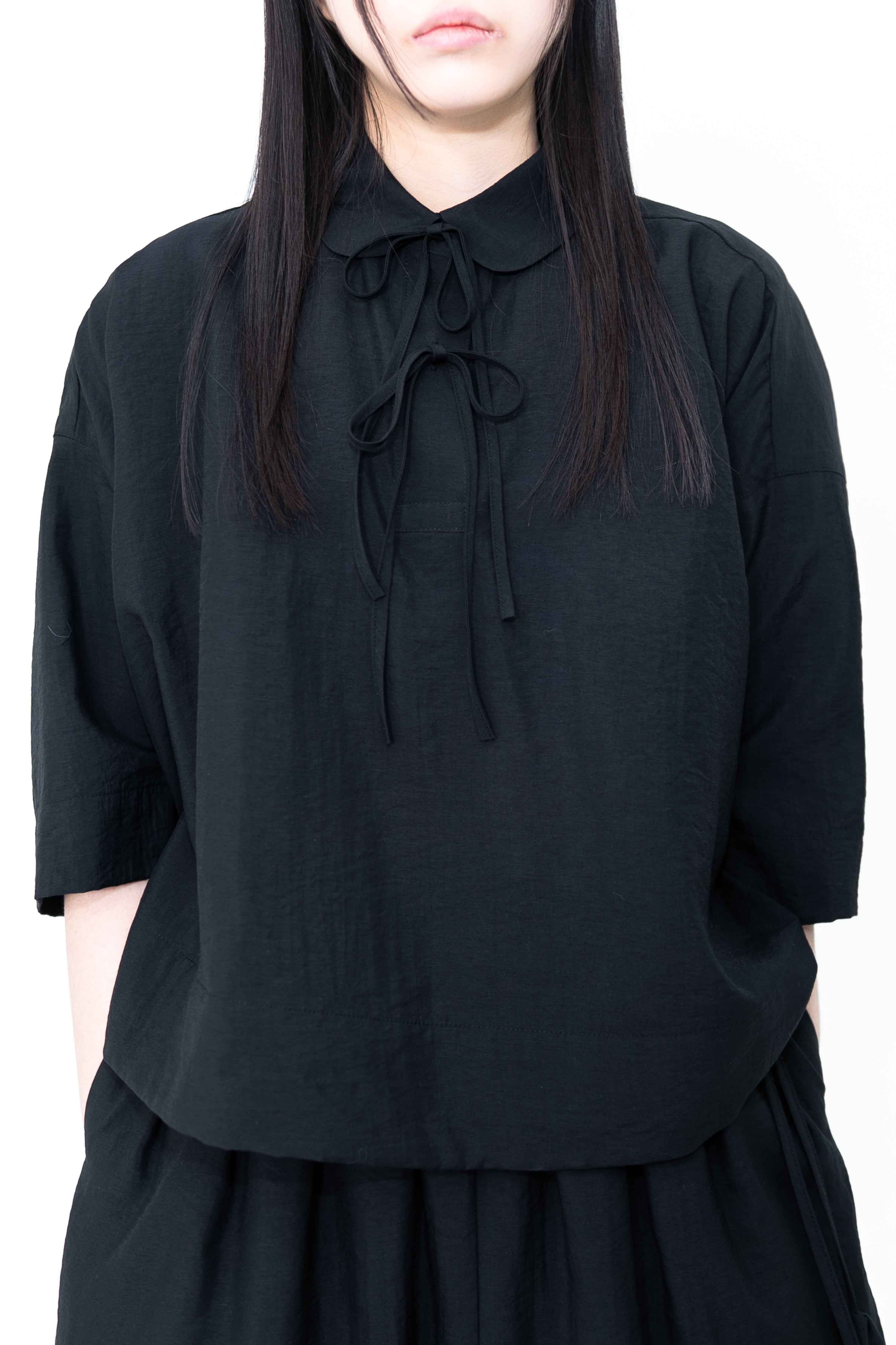 basic ribbon blouse