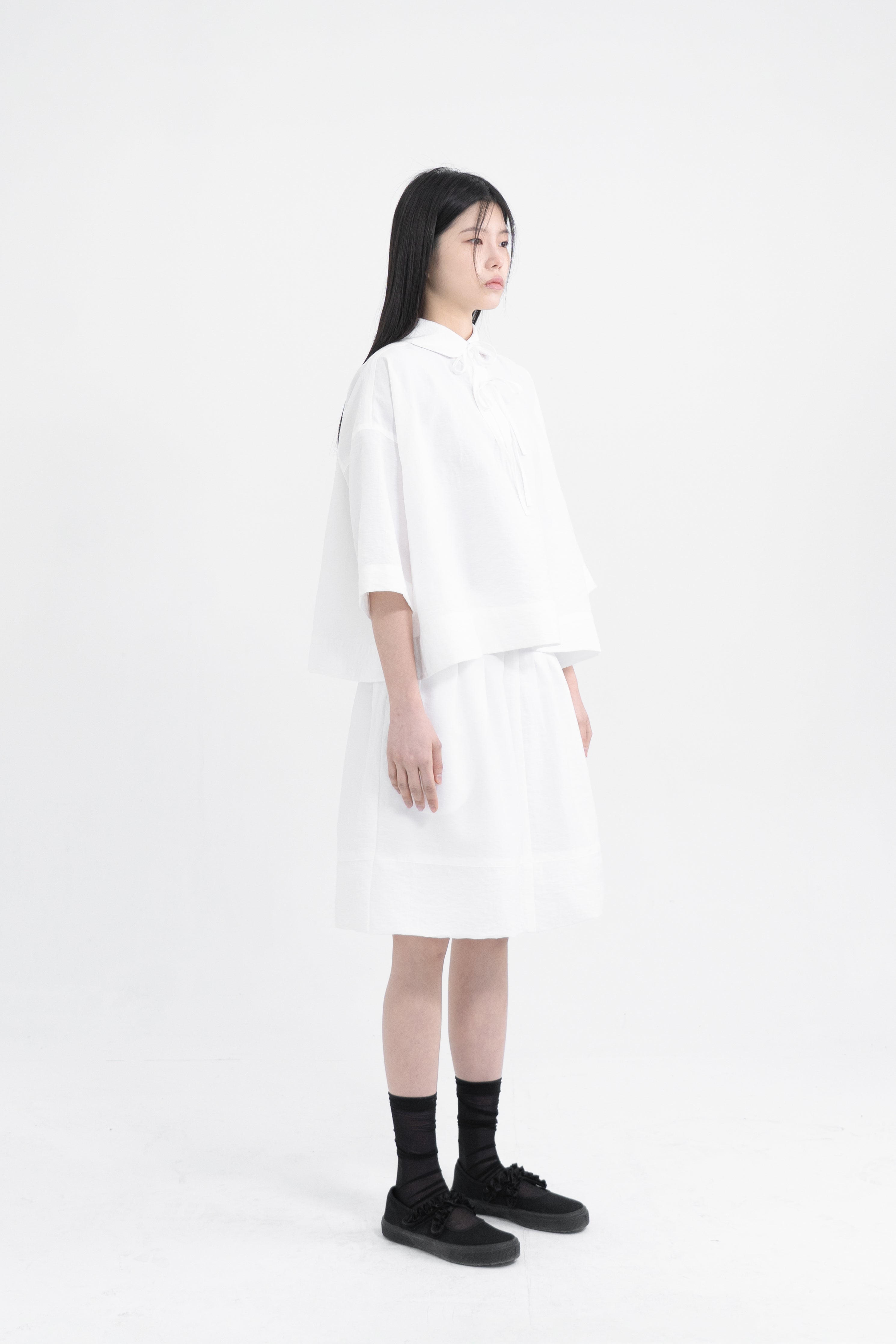 basic ribbon blouse