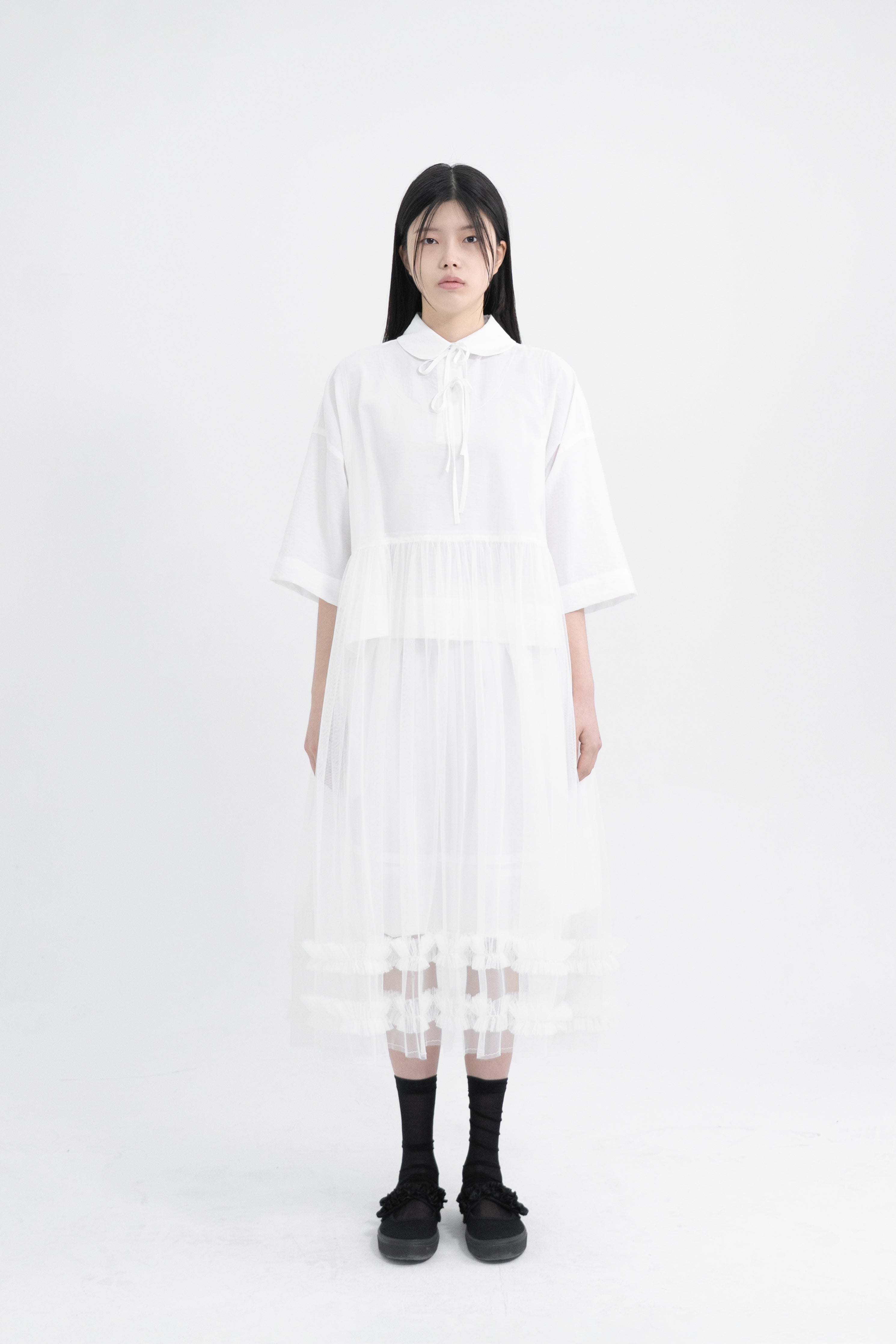 basic ribbon blouse