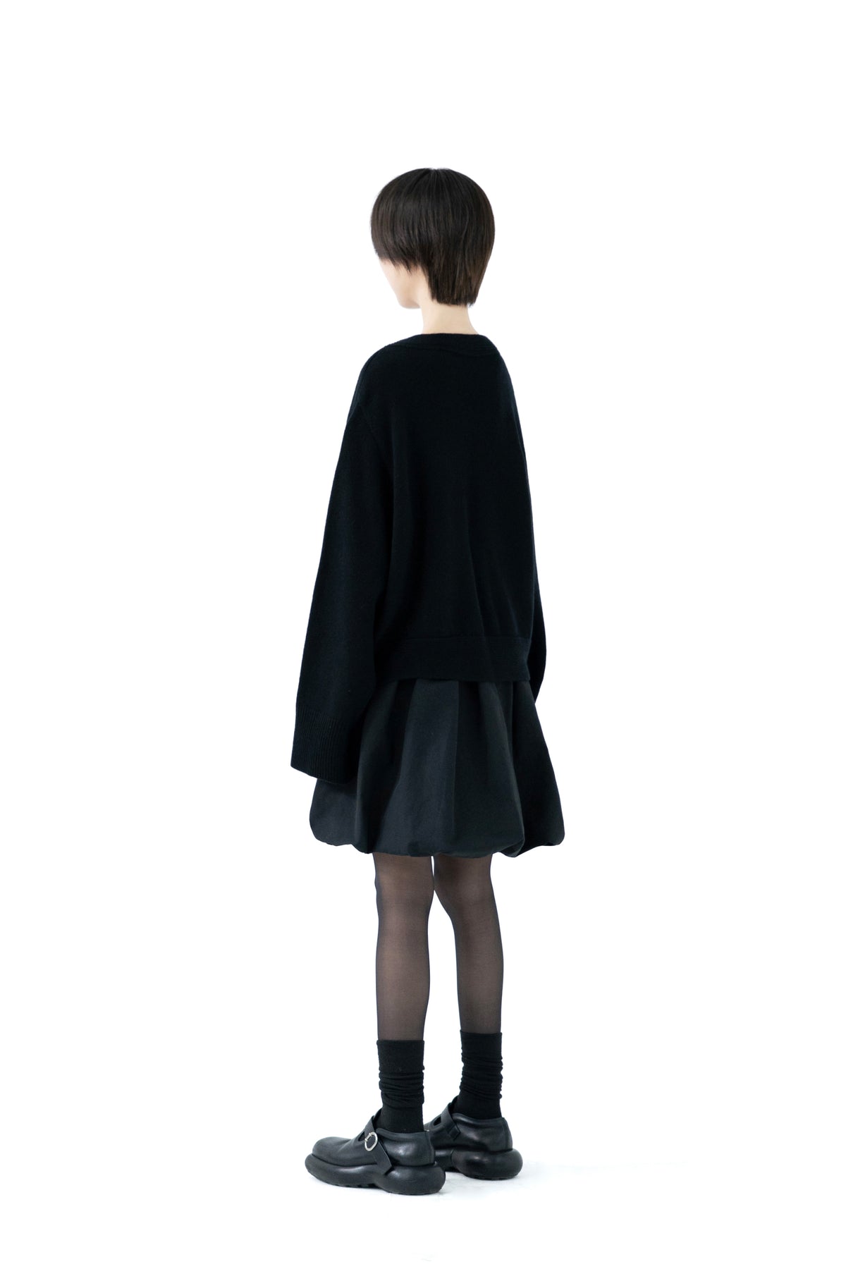 boat neck wool knit