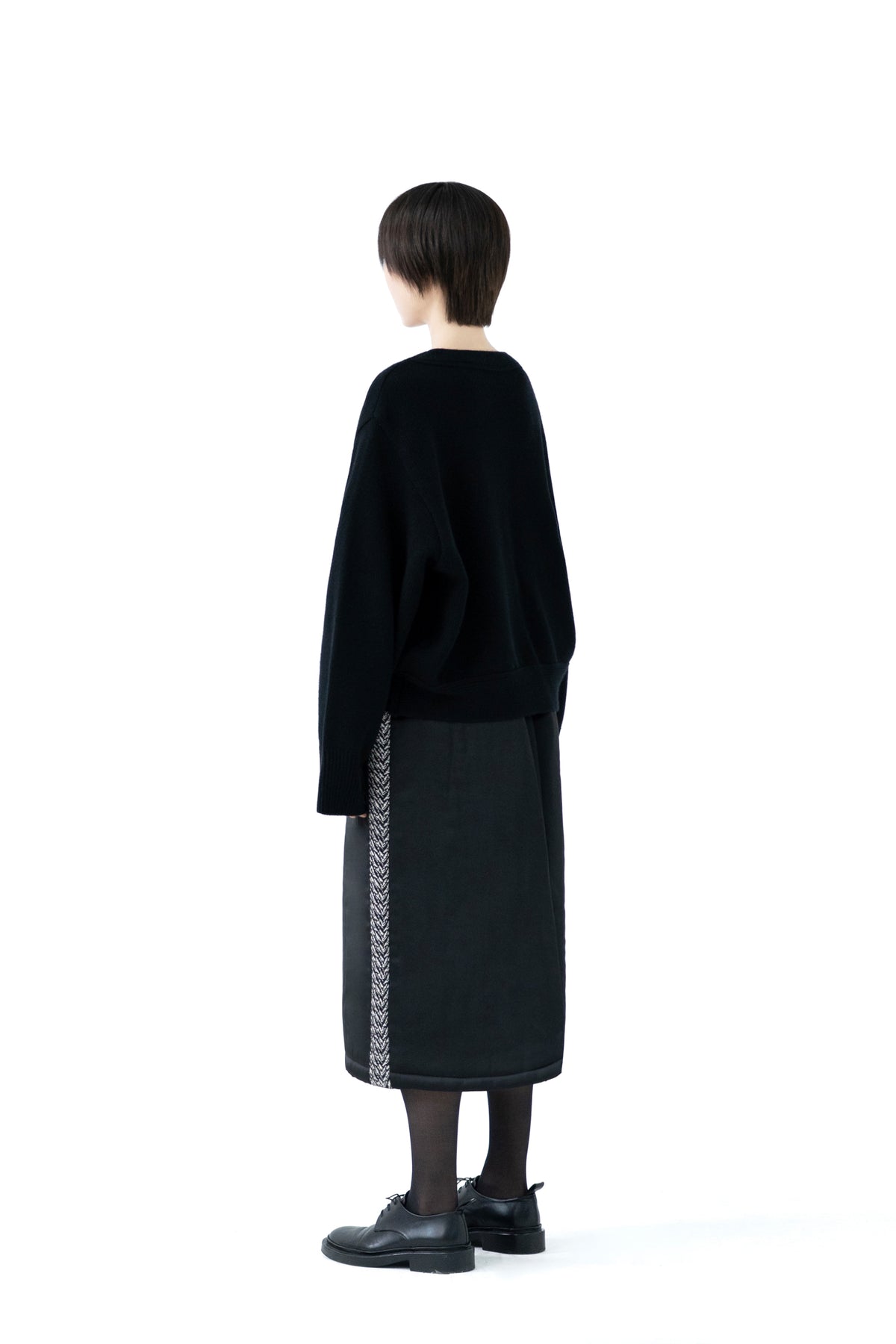 boat neck wool knit