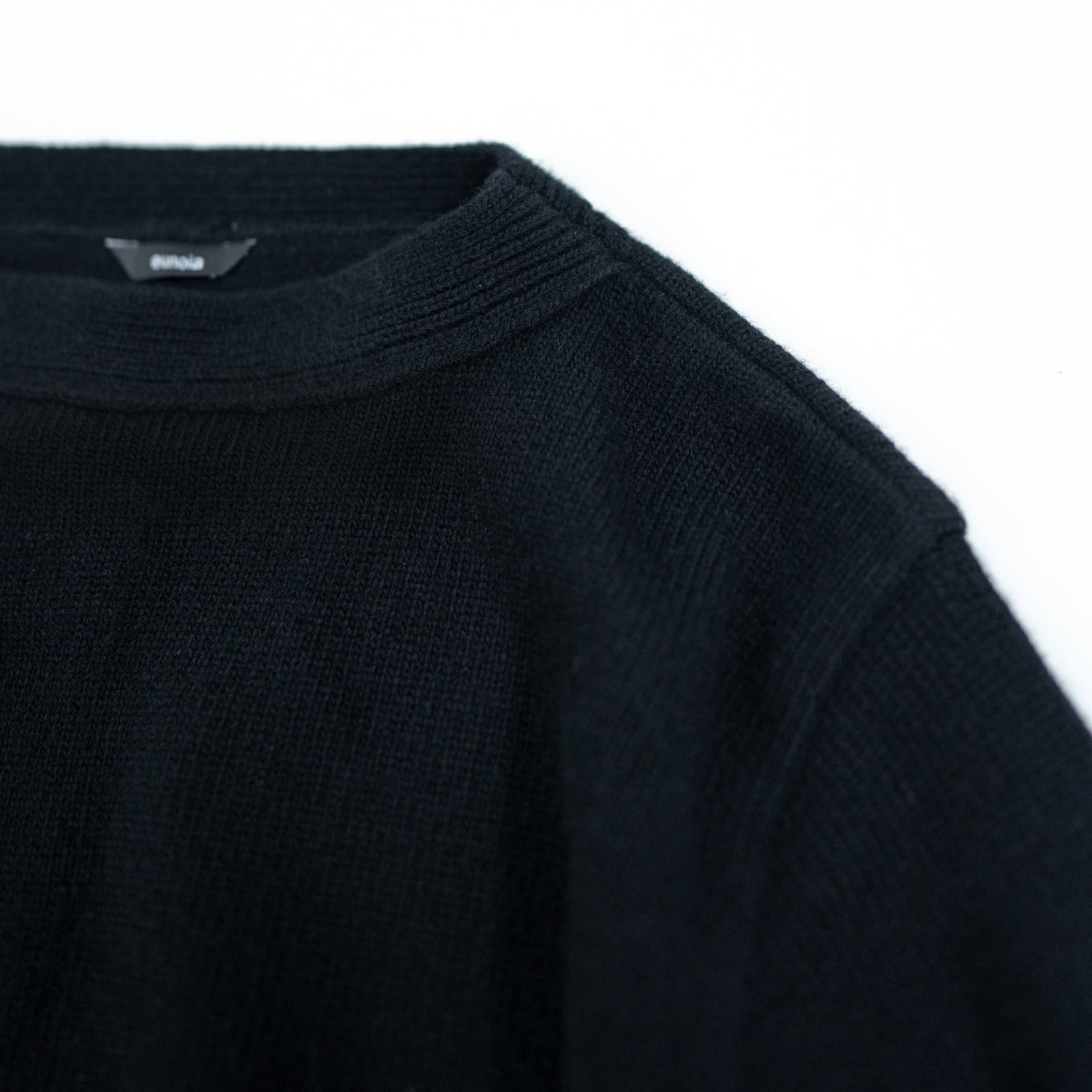 boat neck wool knit