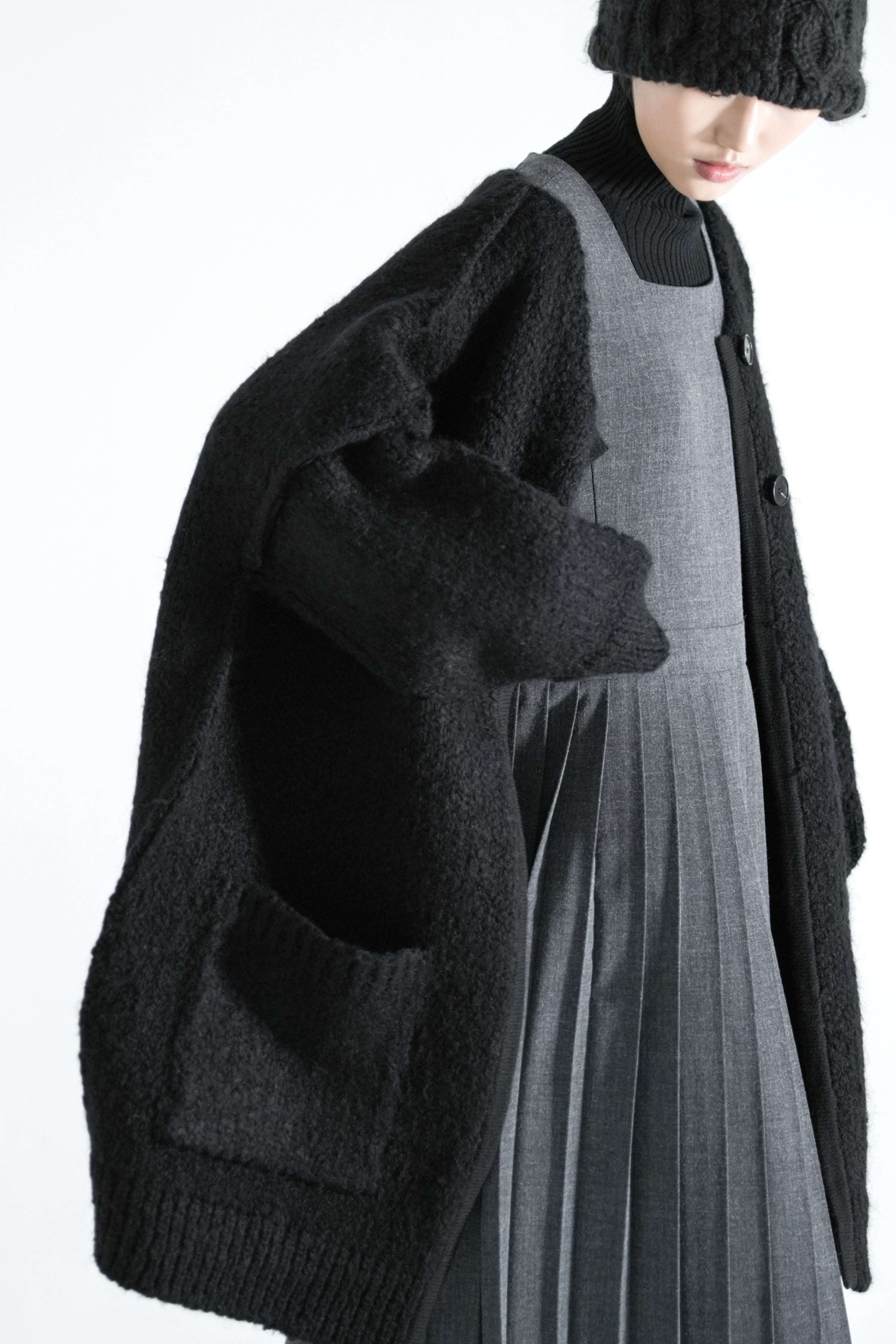 button mono cardigan