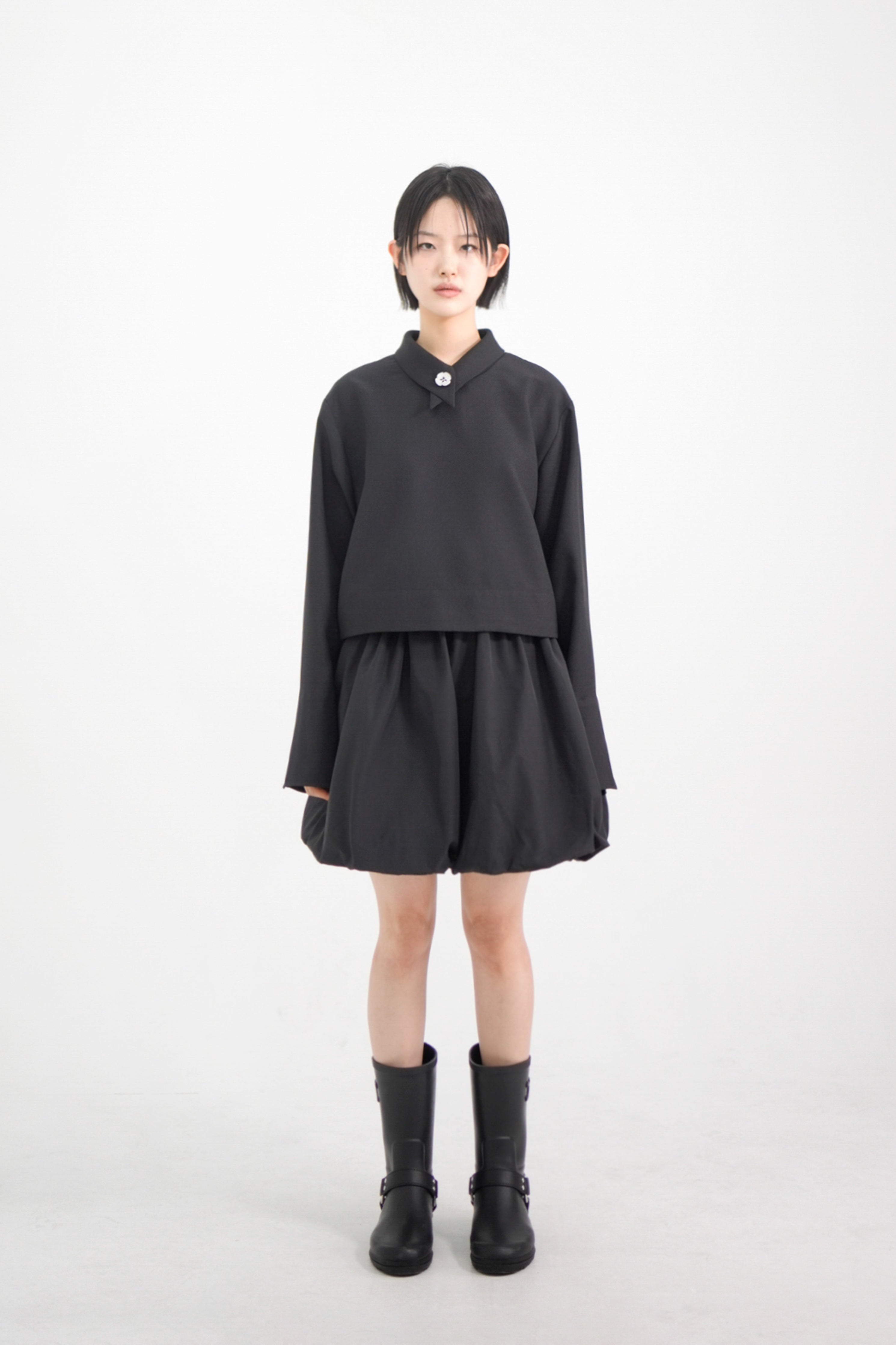 callie crop blouse