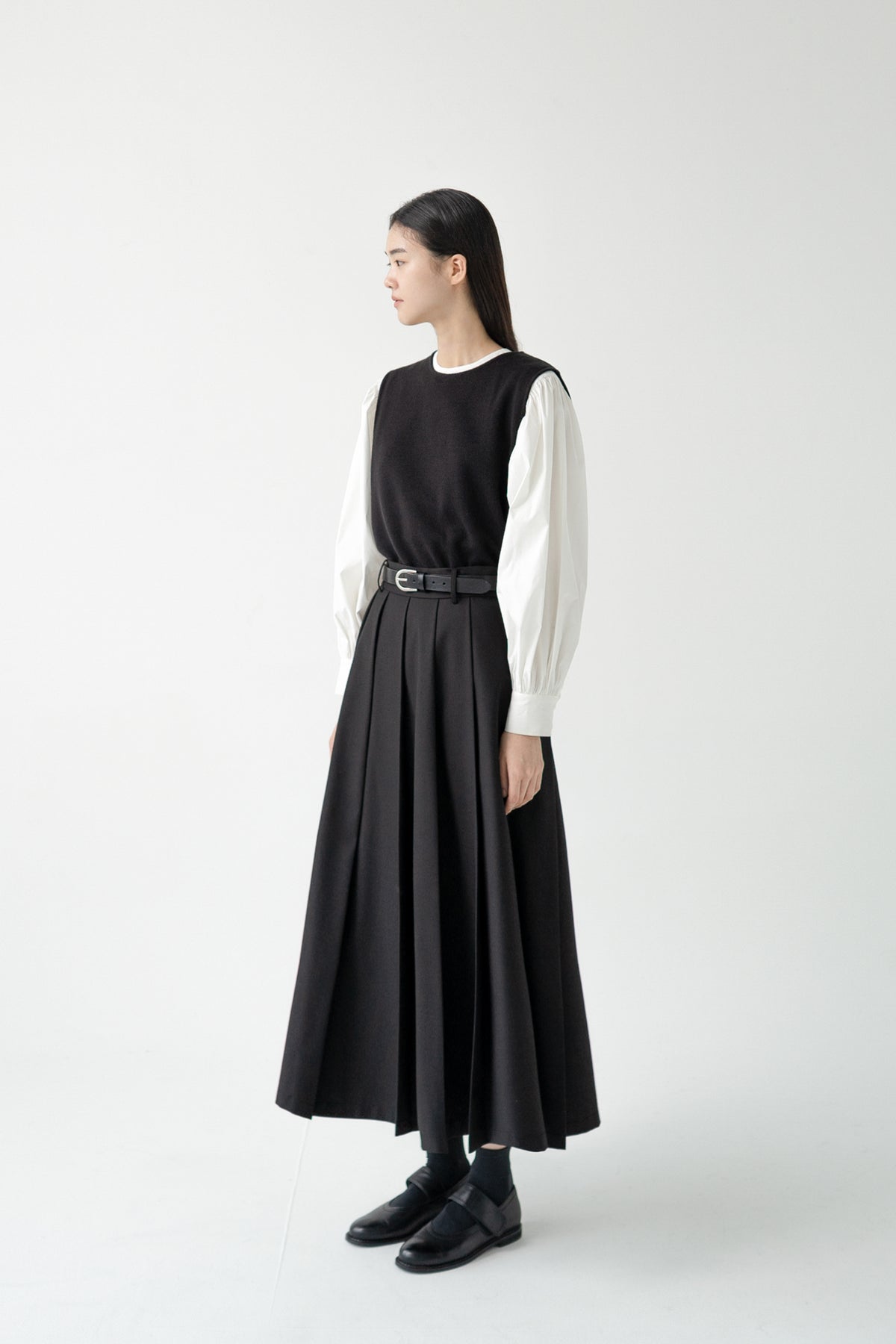 classic pleats skirt
