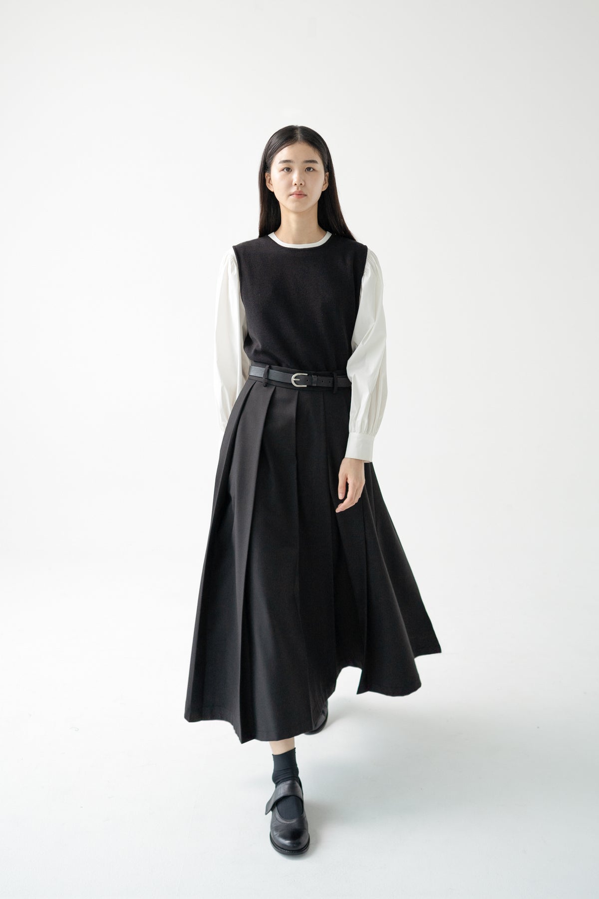 classic pleats skirt