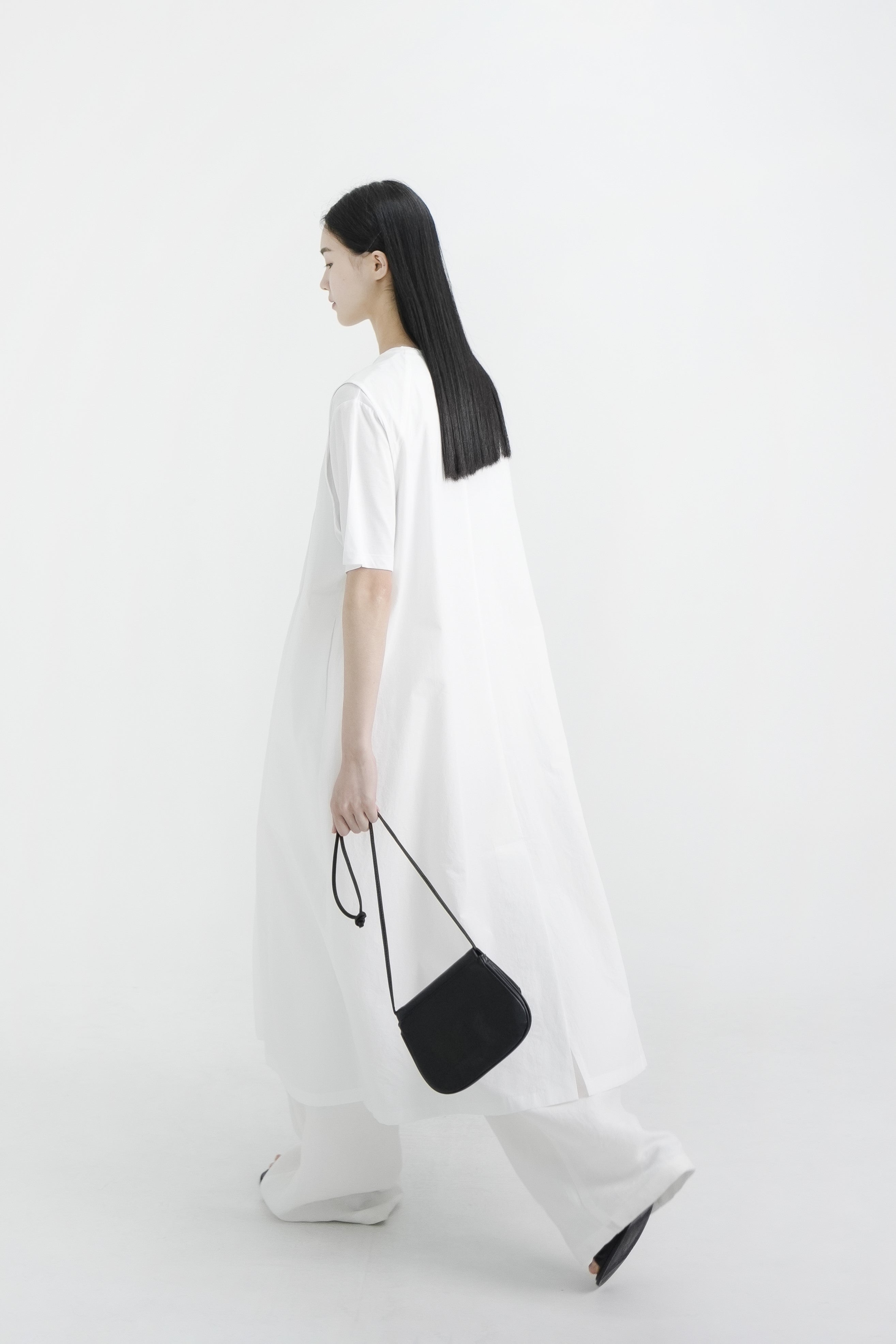 cotton pintuck dress