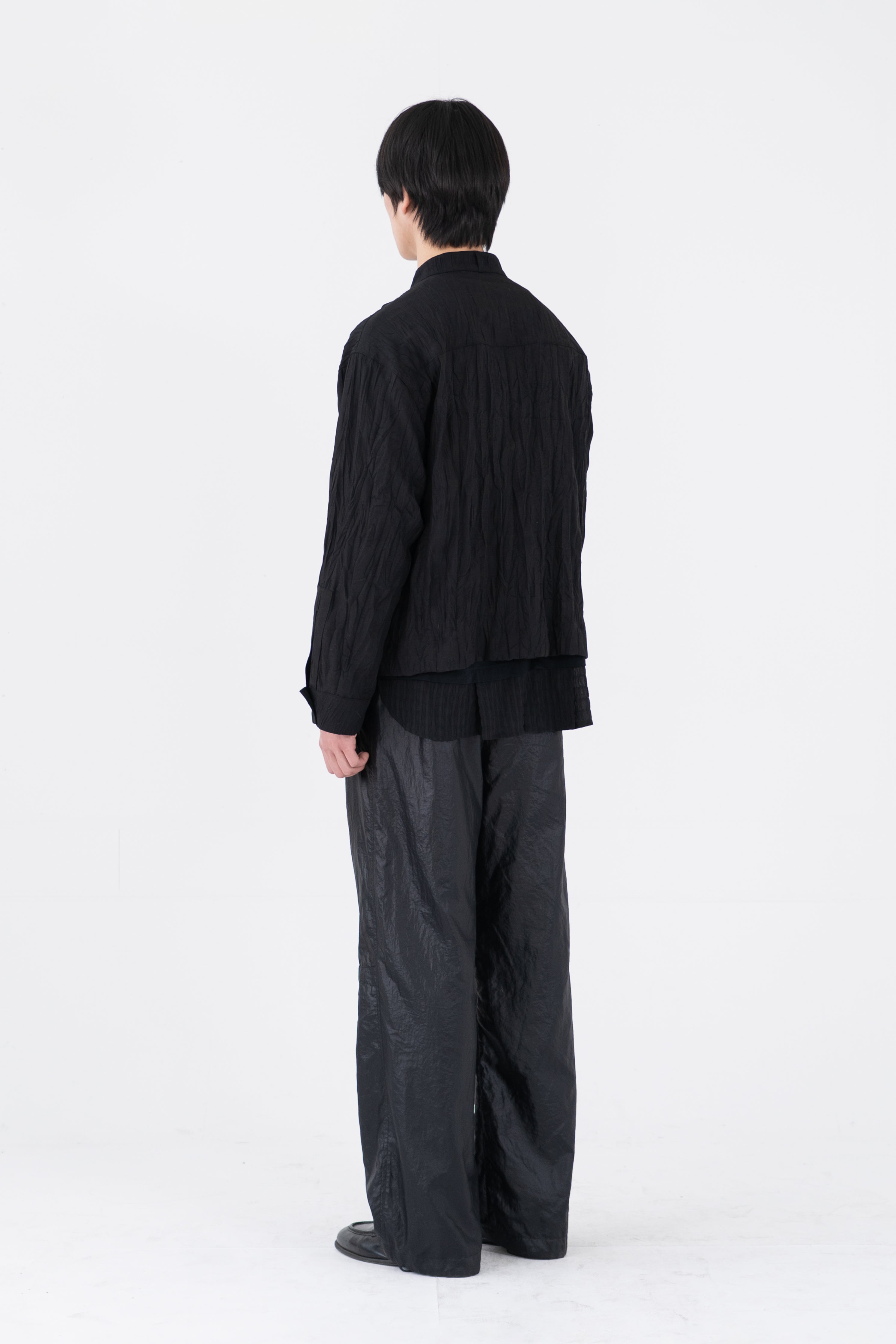 crinkle utility pocket jacket