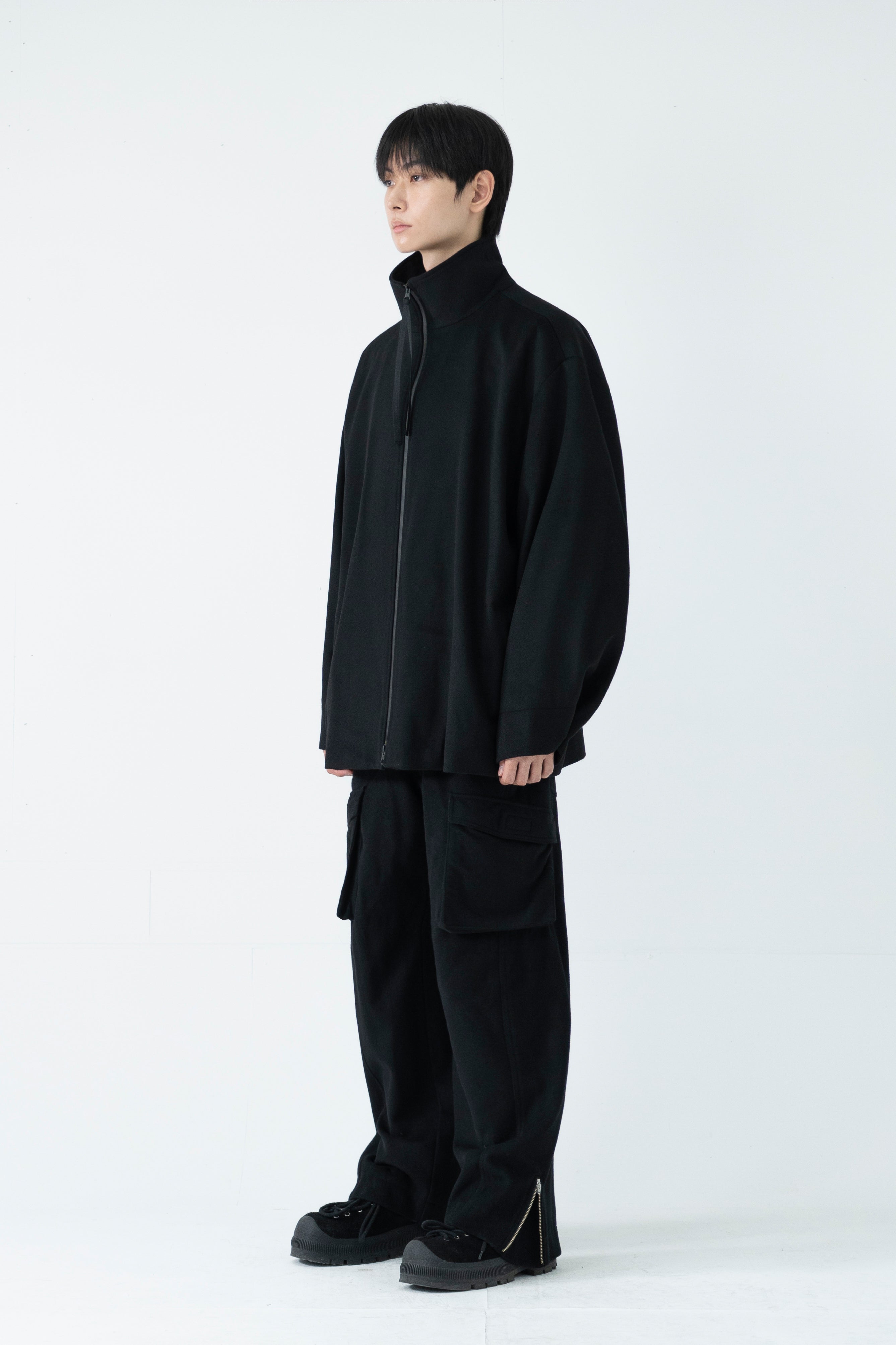 demi tie wool jacket
