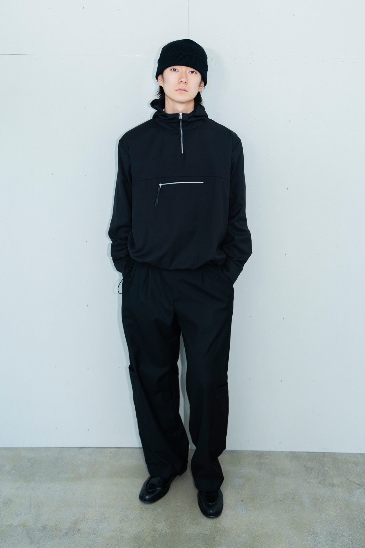 drape anorak shirt