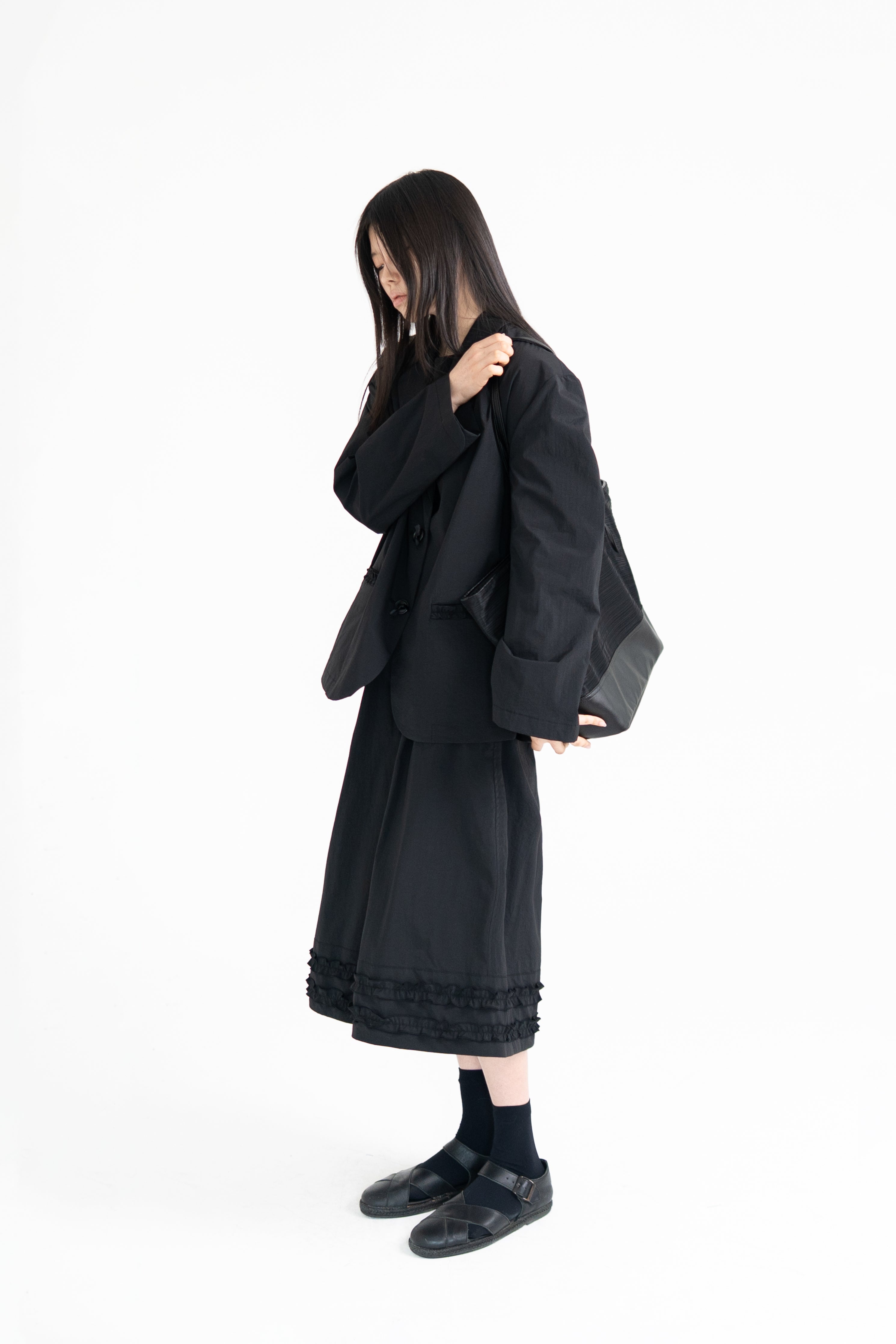 frill round over jacket