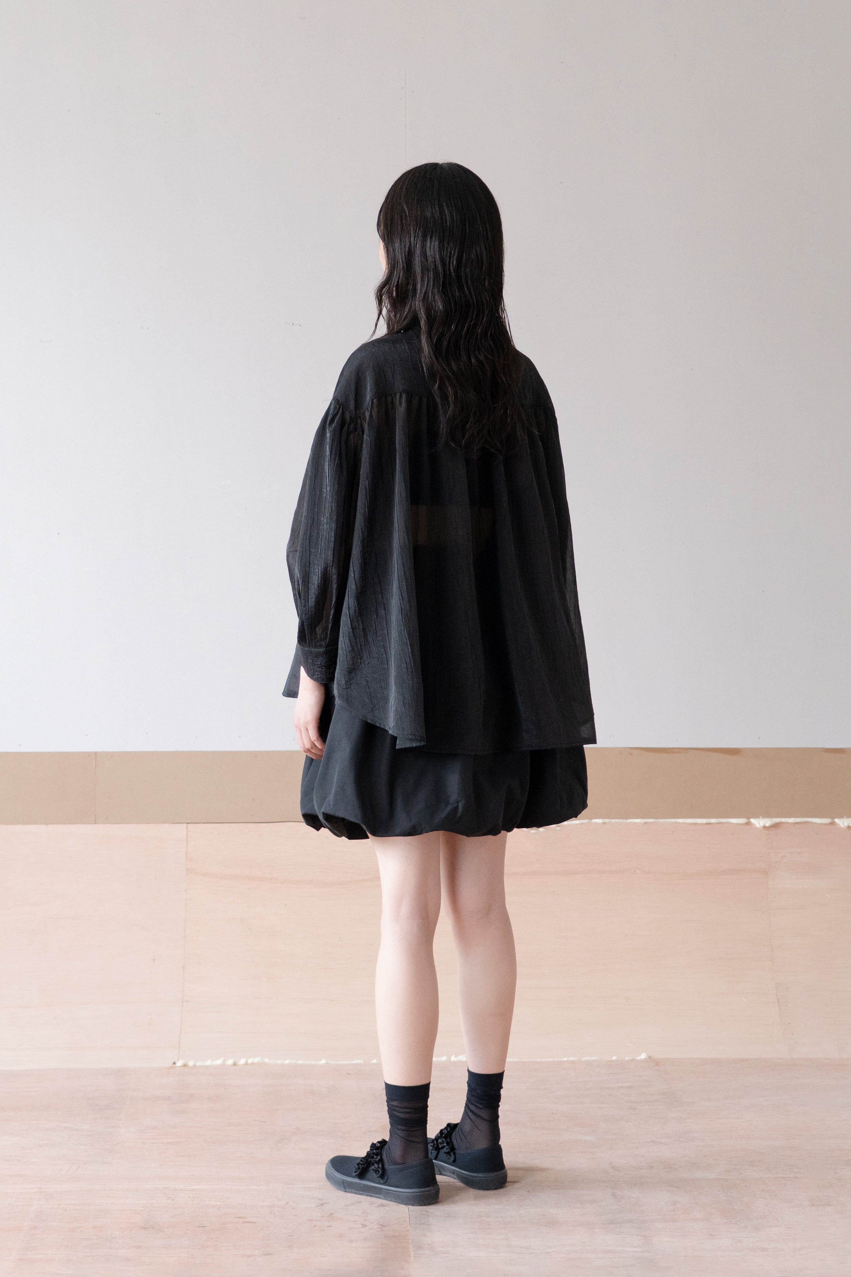 full sleeve sheer shirt