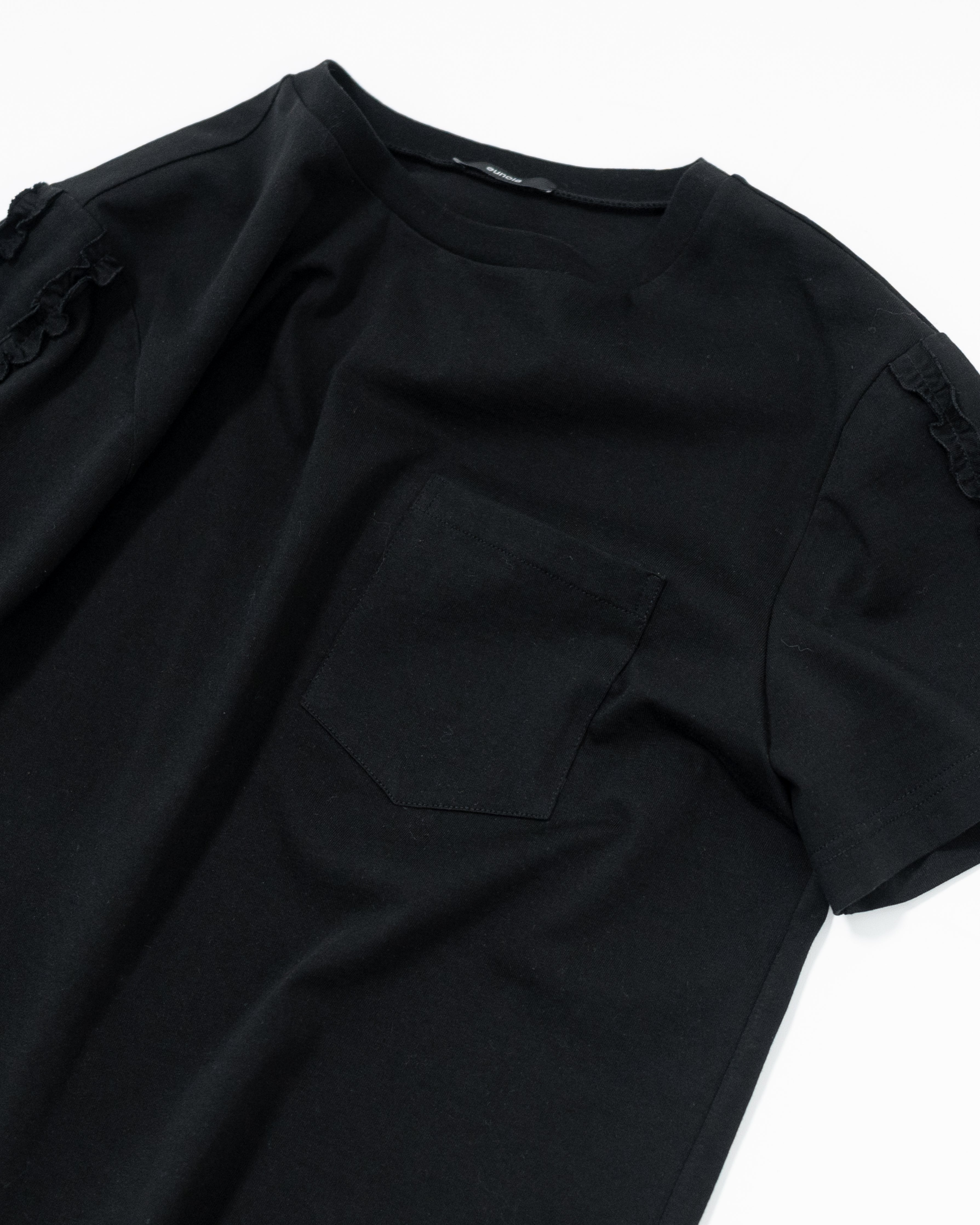 half sleeve frill t shirt