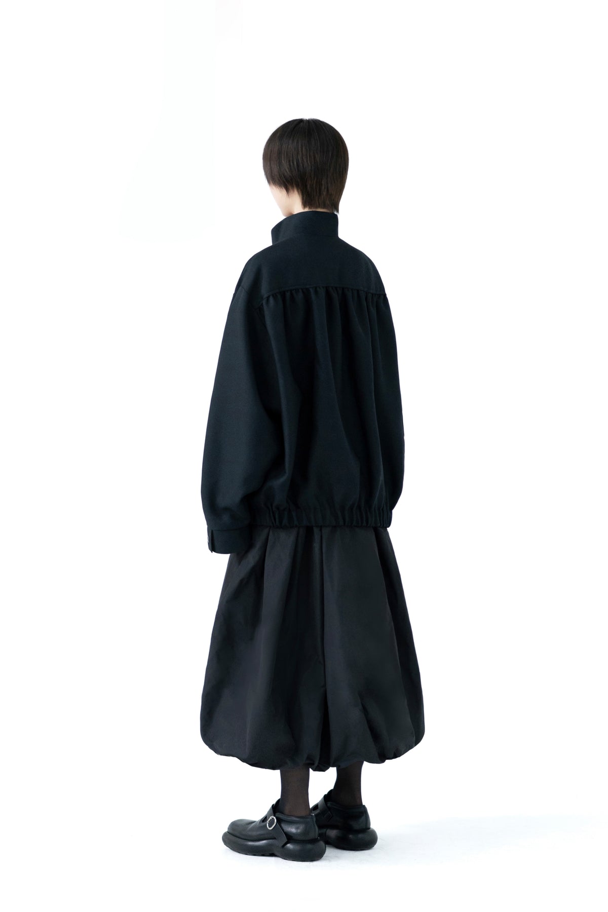 high neck blouson
