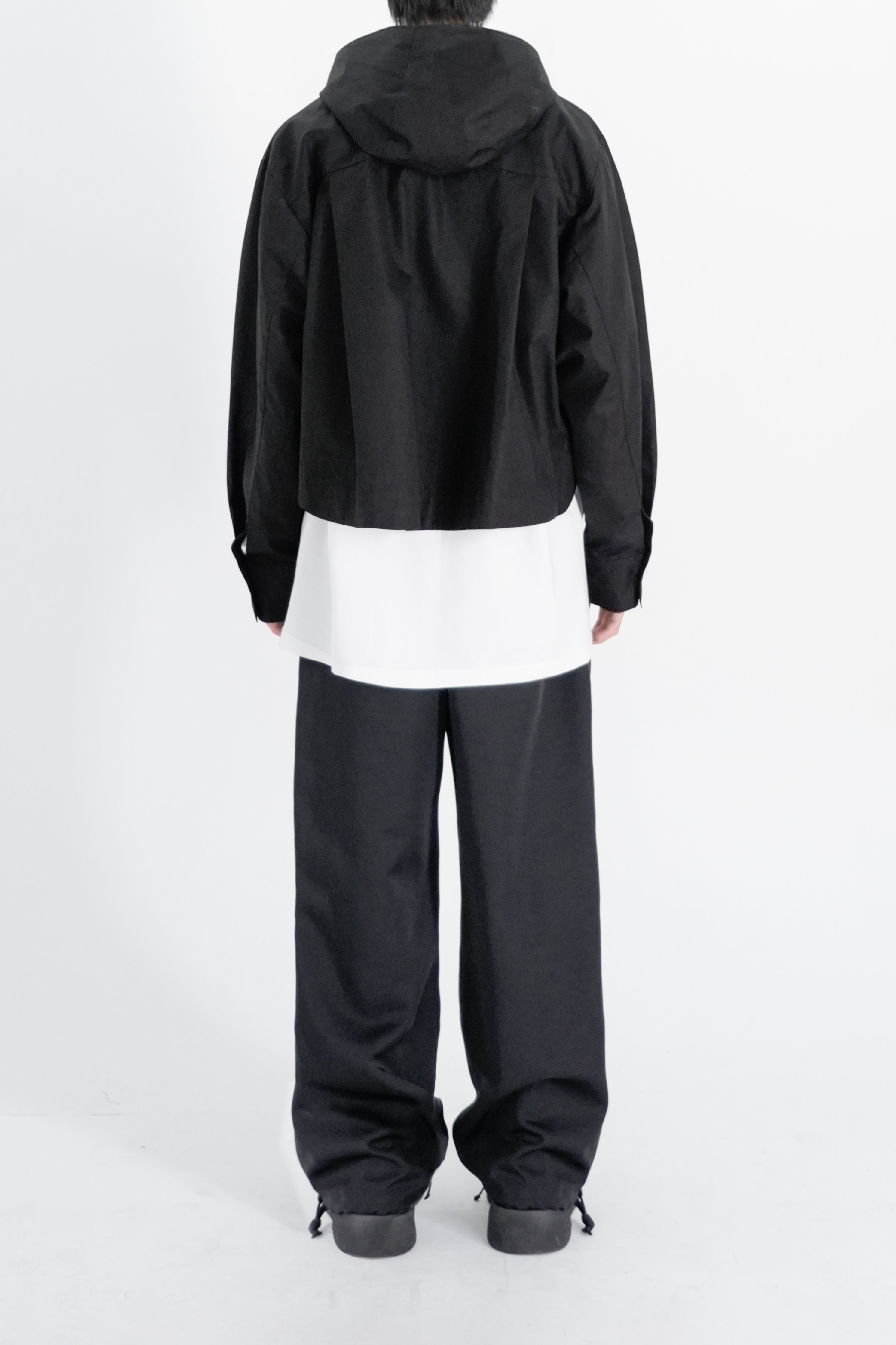 hooded cotton shirt