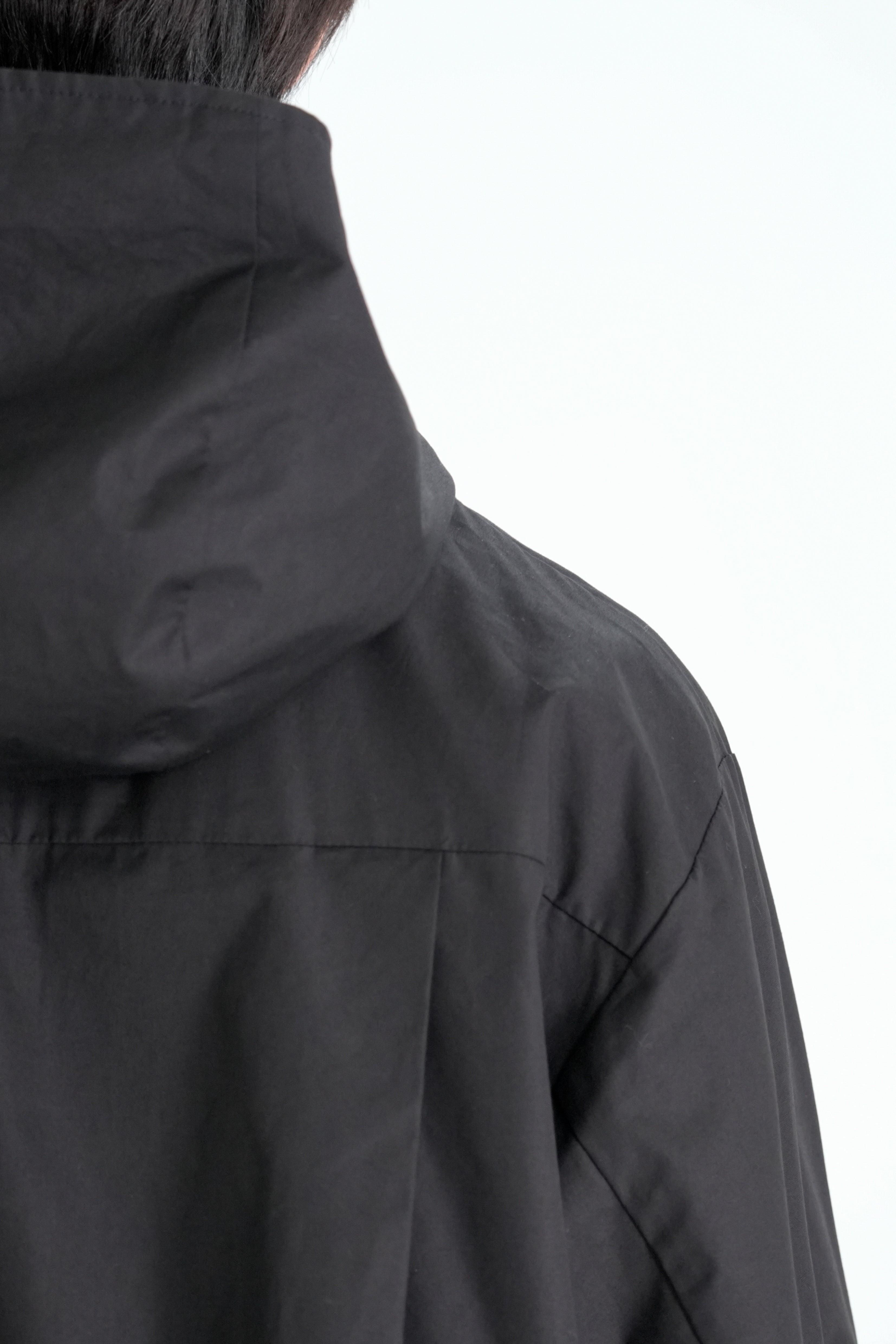 hooded cotton shirt