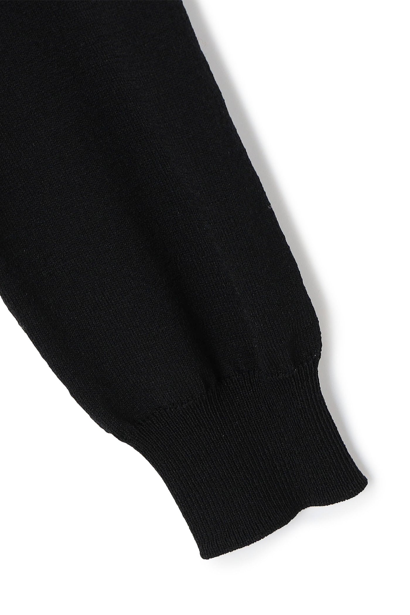 crew neck puff cardigan