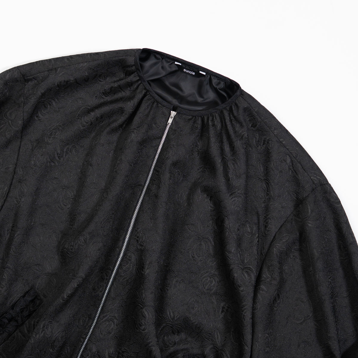 jacquard frill blouson