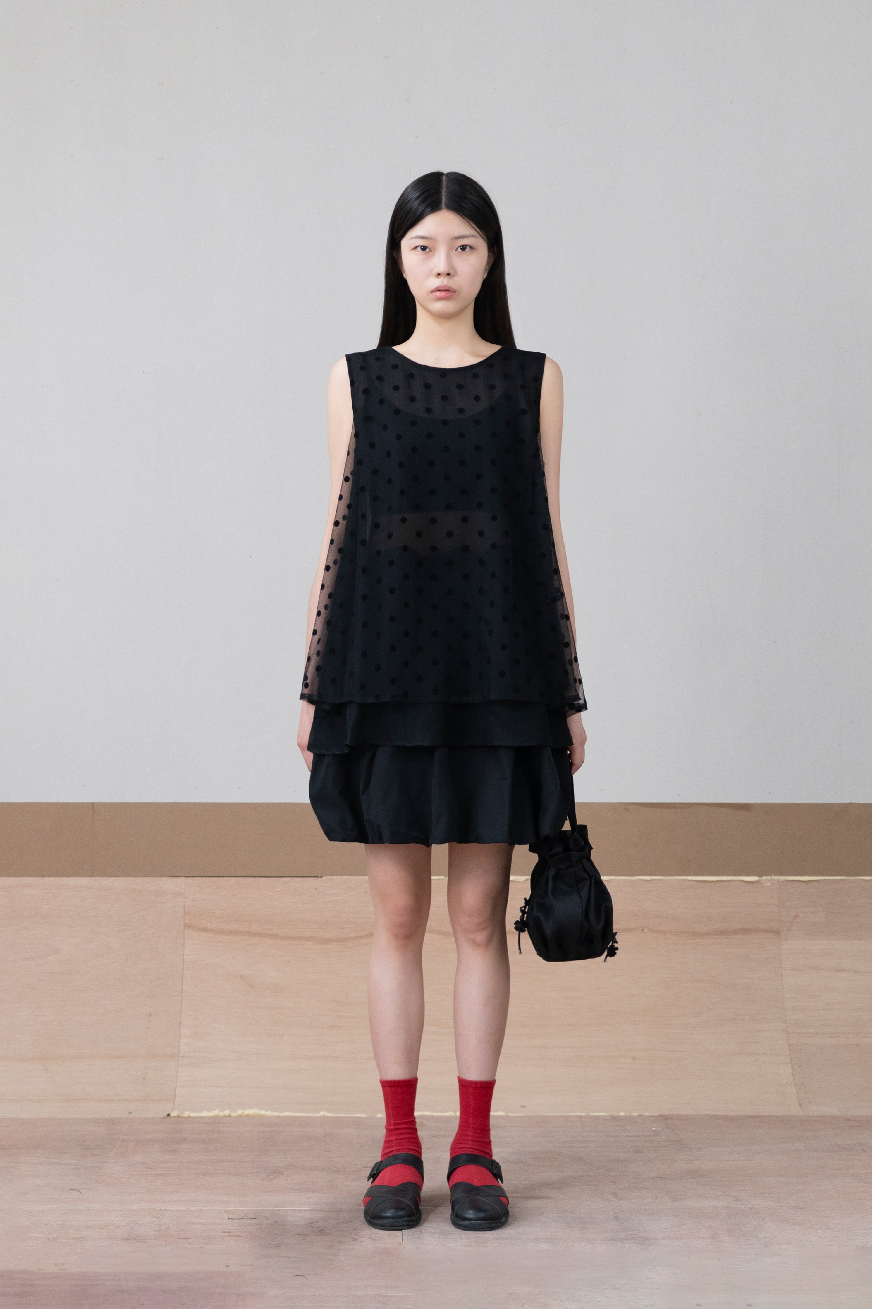 layered dot vest