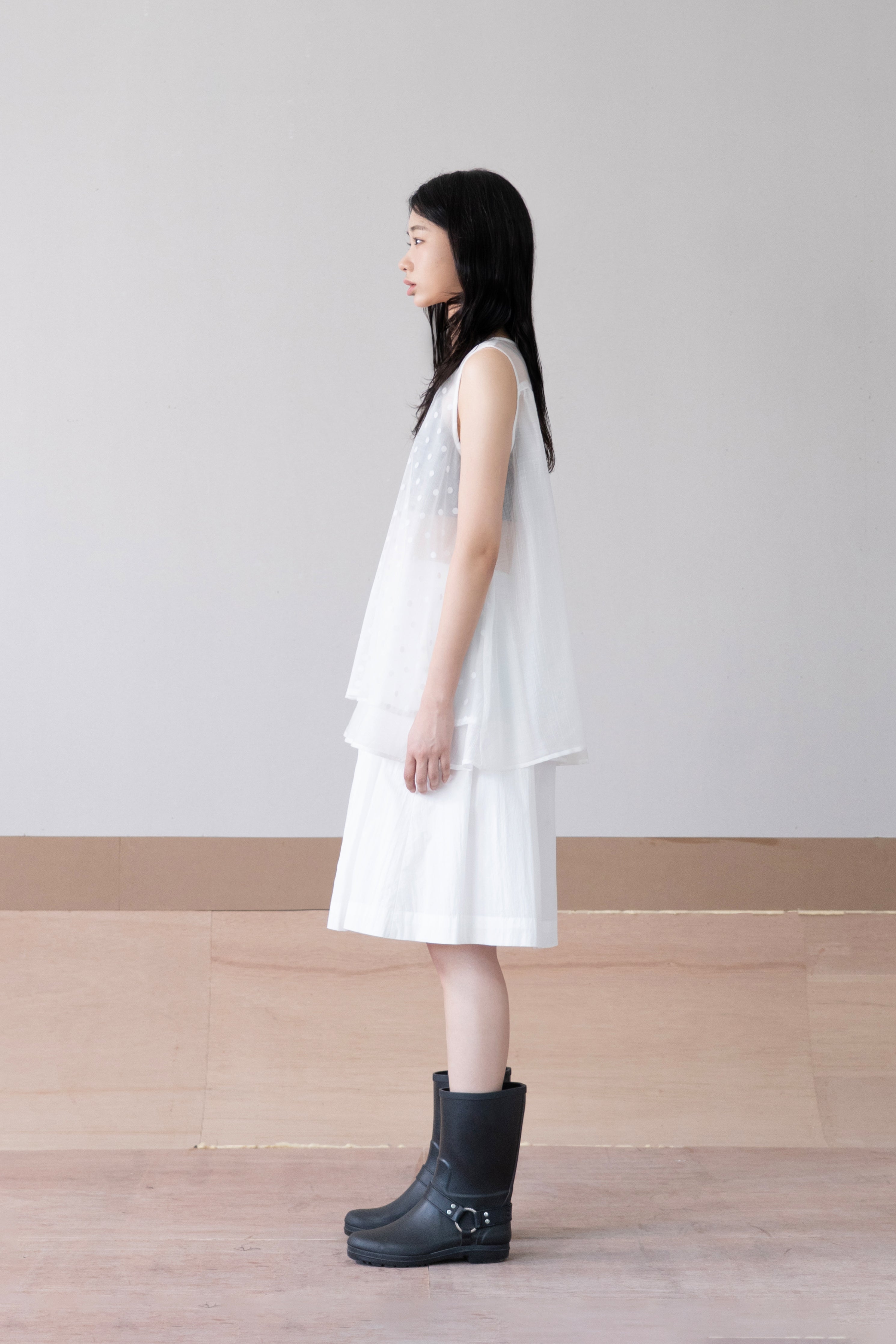 layered dot vest