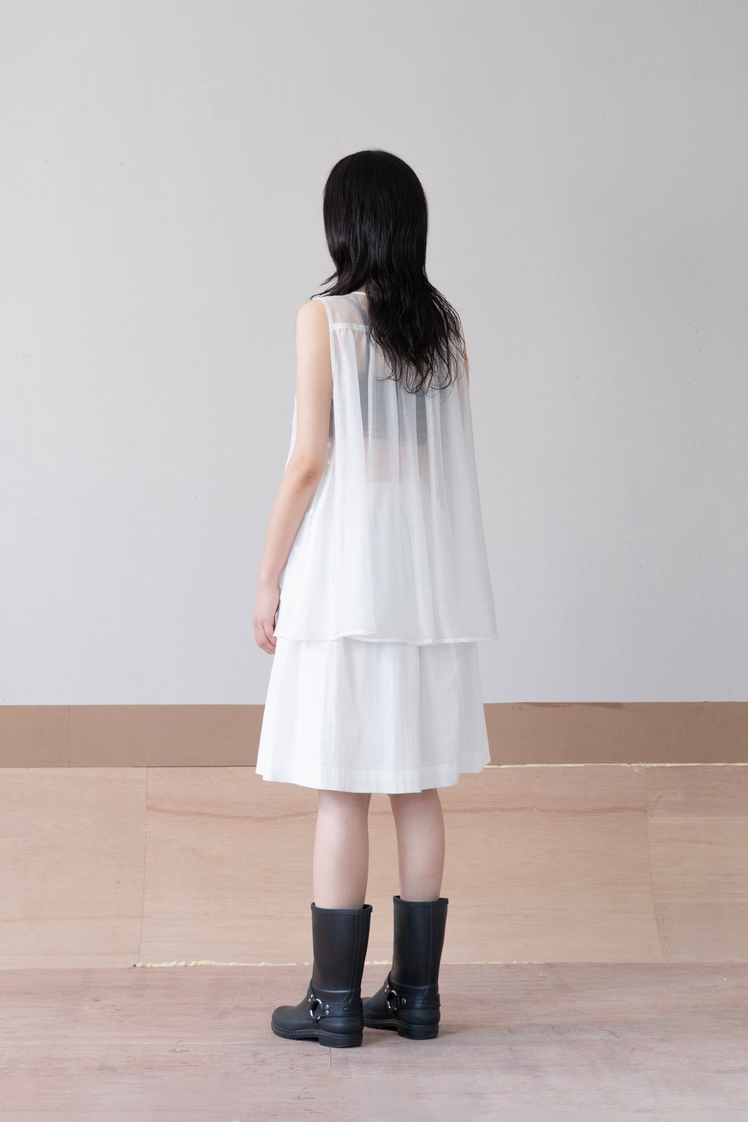 layered dot vest