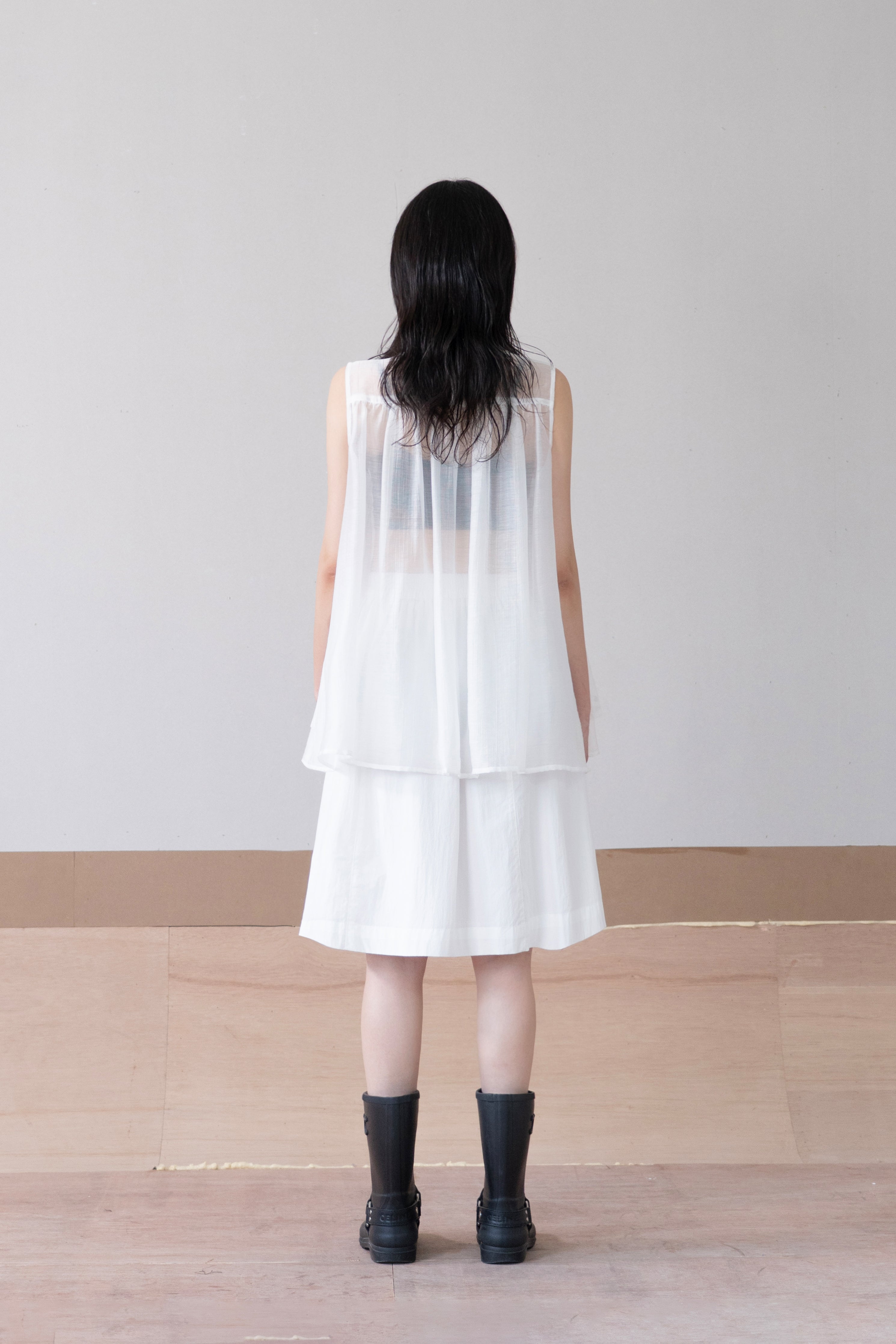layered dot vest
