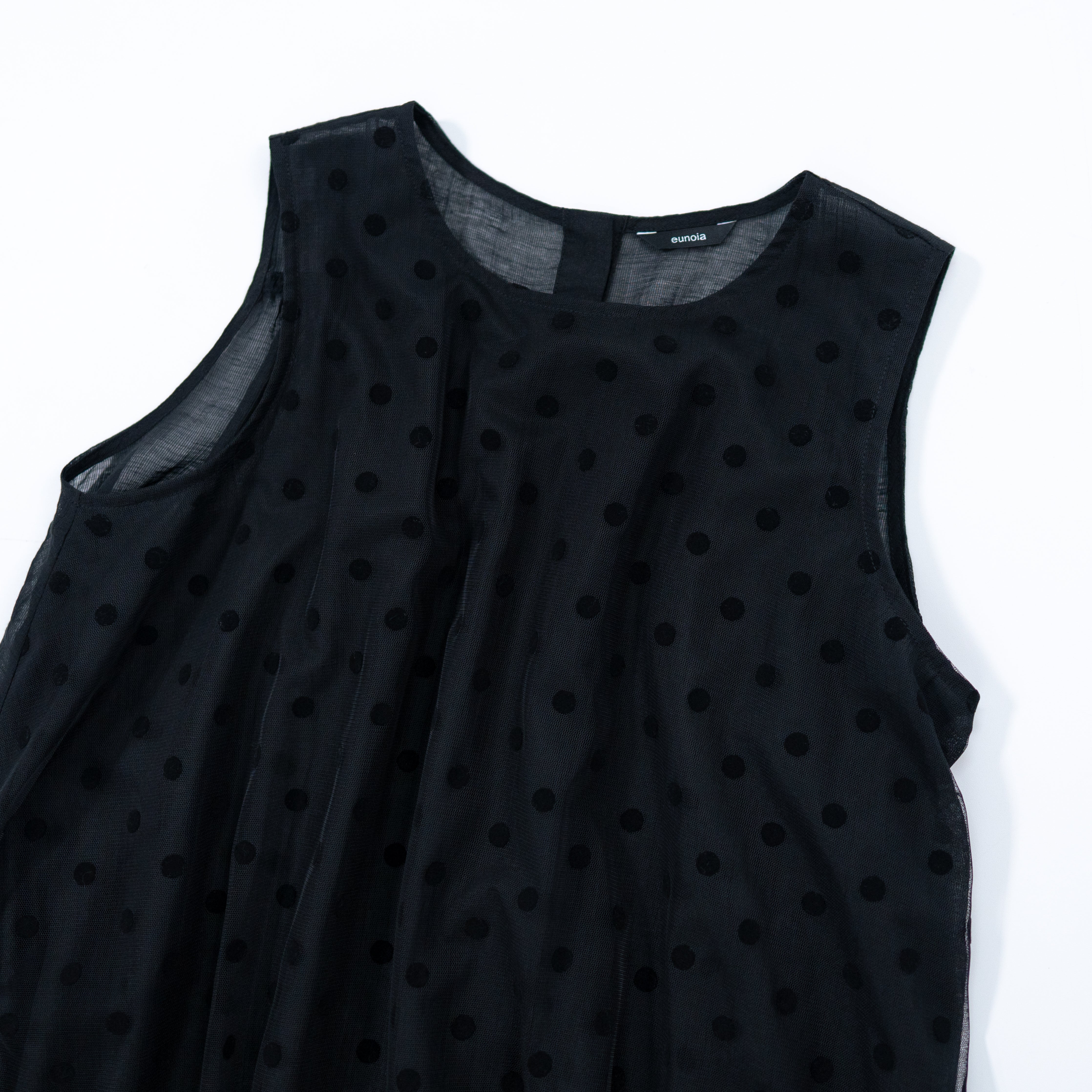 layered dot vest