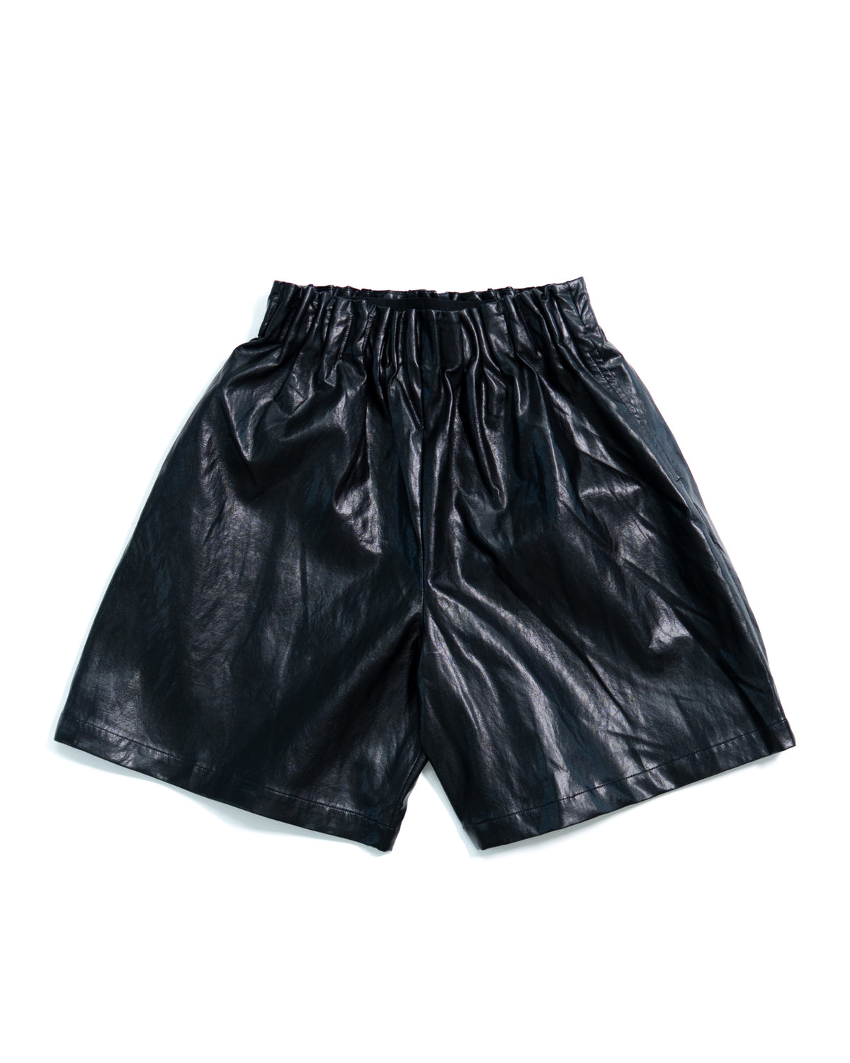 leather short pants
