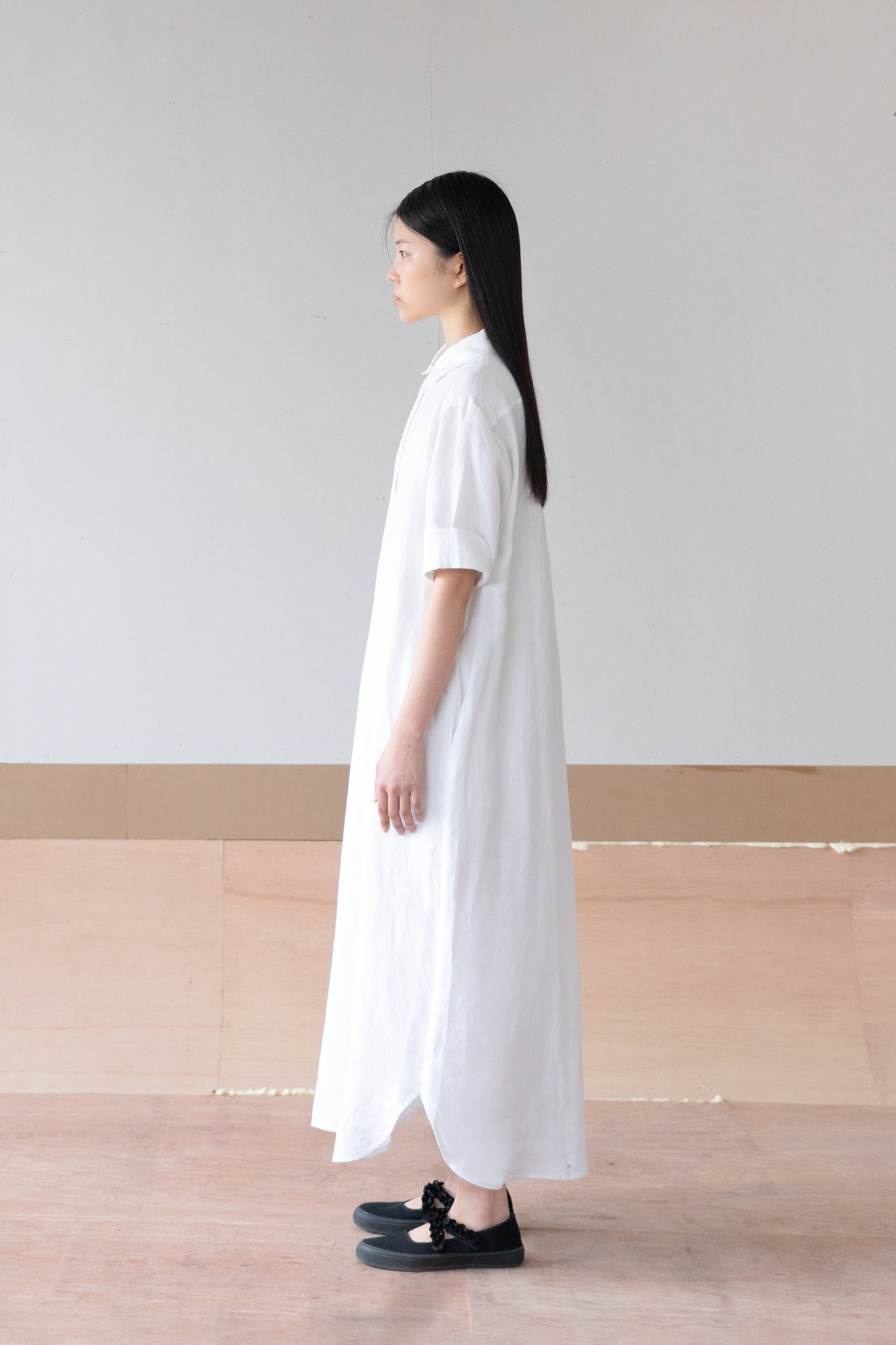 linen shirt dress