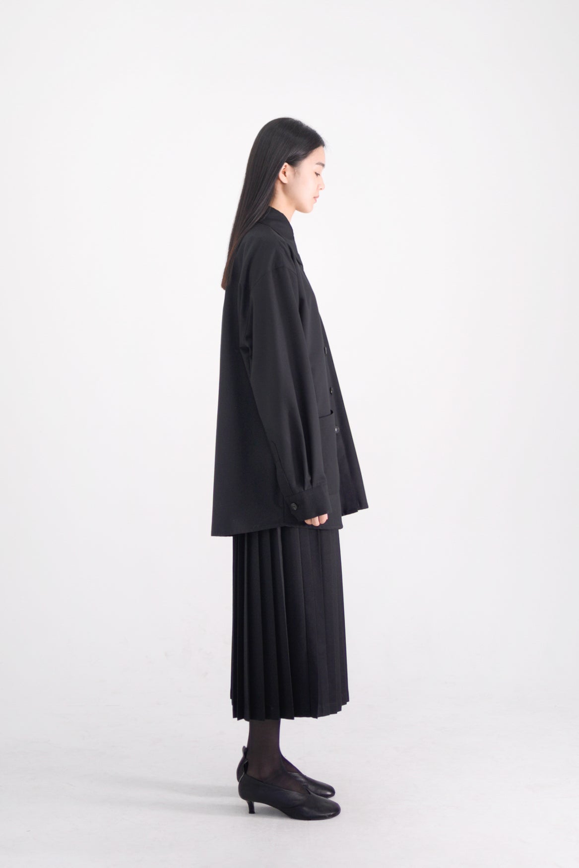 【STORE EXCLUSIVE】line pleats skirt