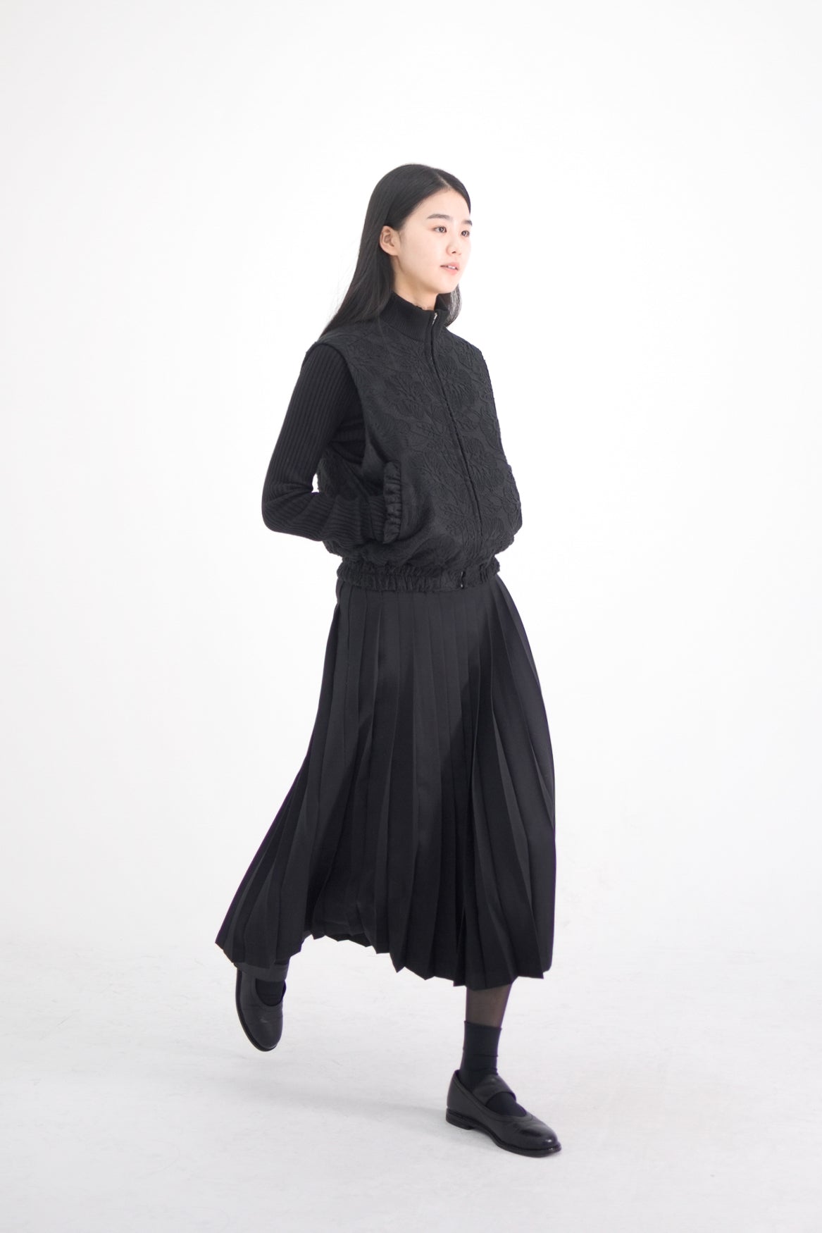 【STORE EXCLUSIVE】line pleats skirt