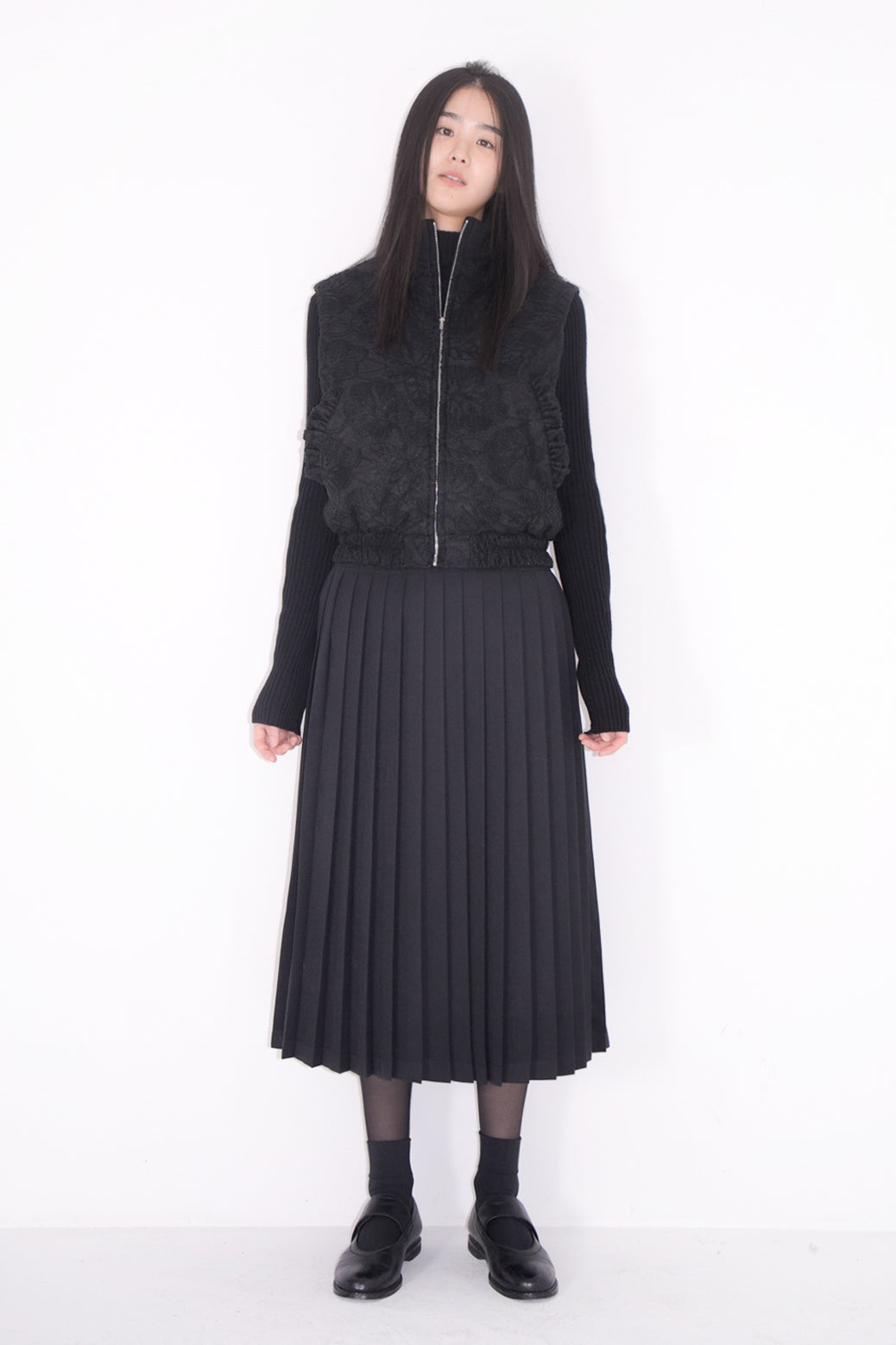 【STORE EXCLUSIVE】line pleats skirt