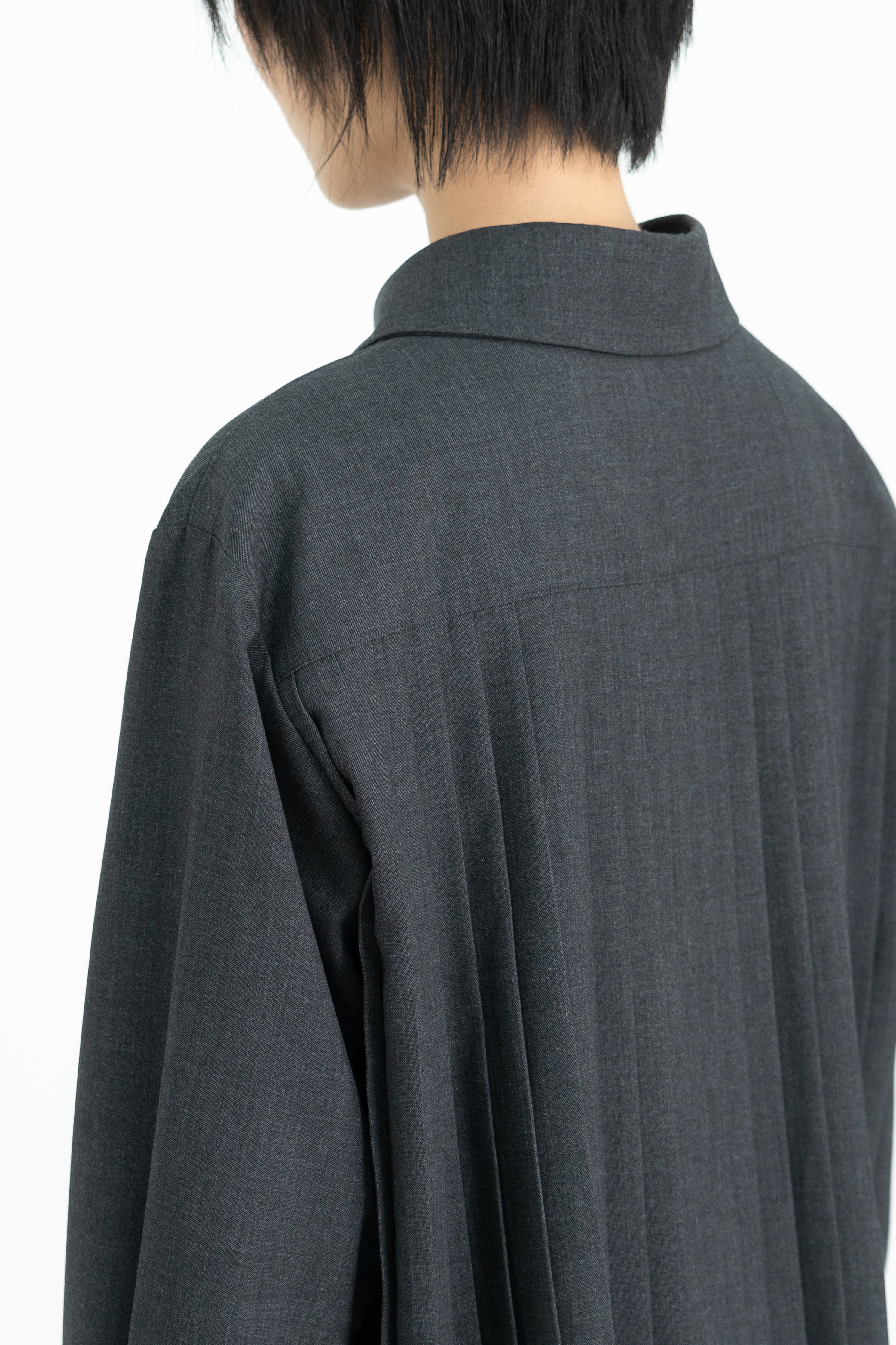 mild wool pleats shirt