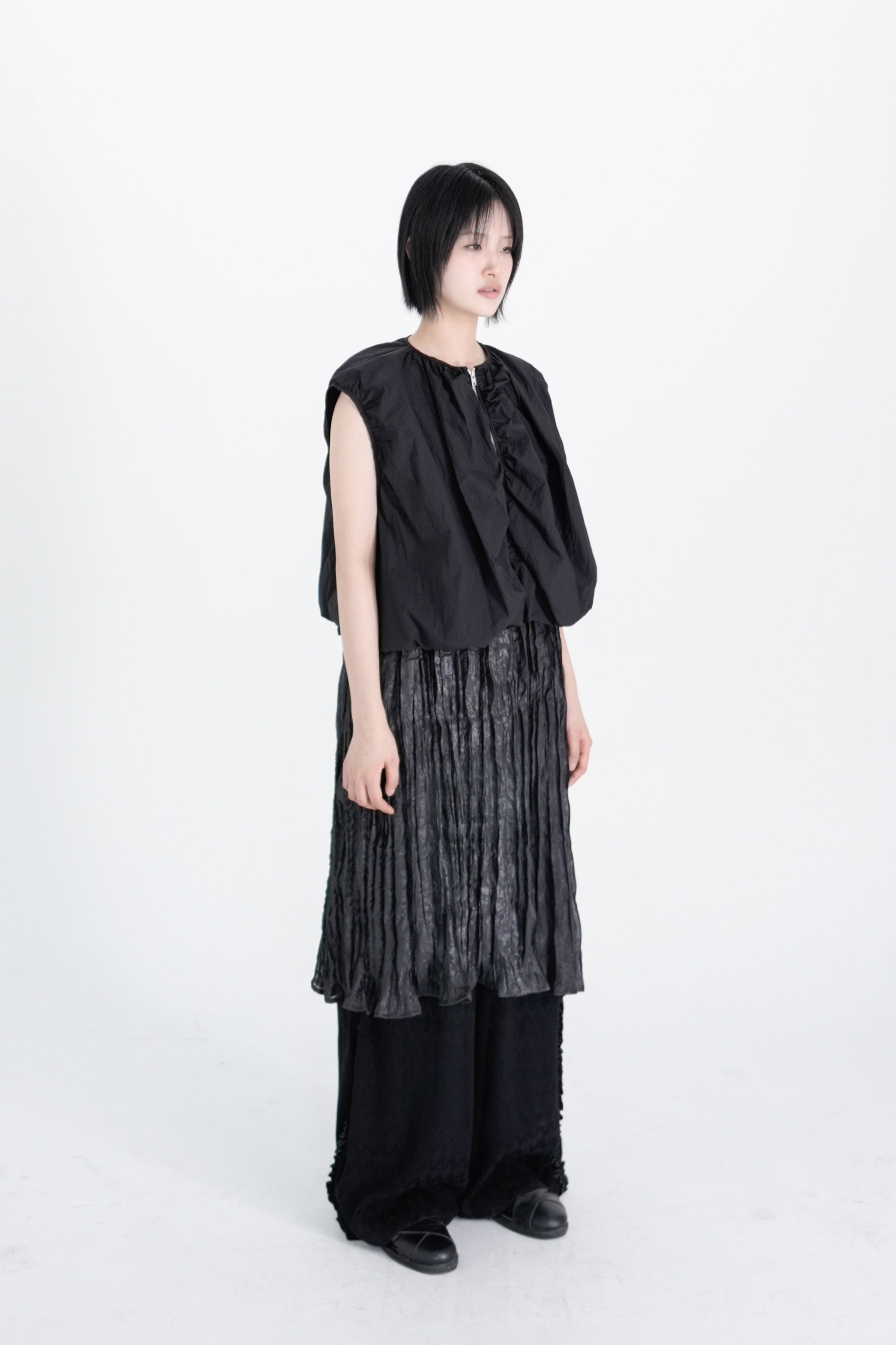 moss shirring vest