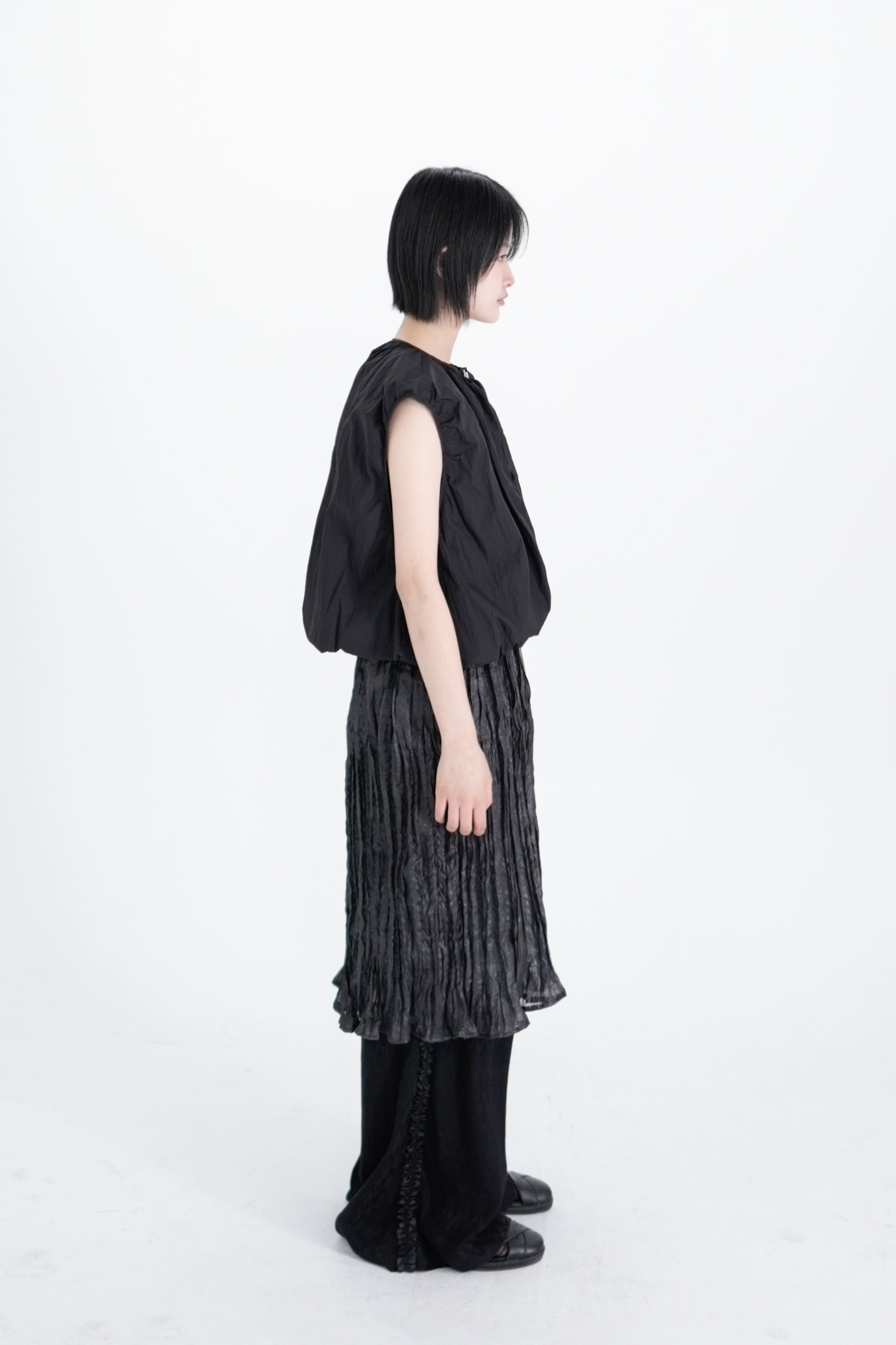 moss shirring vest