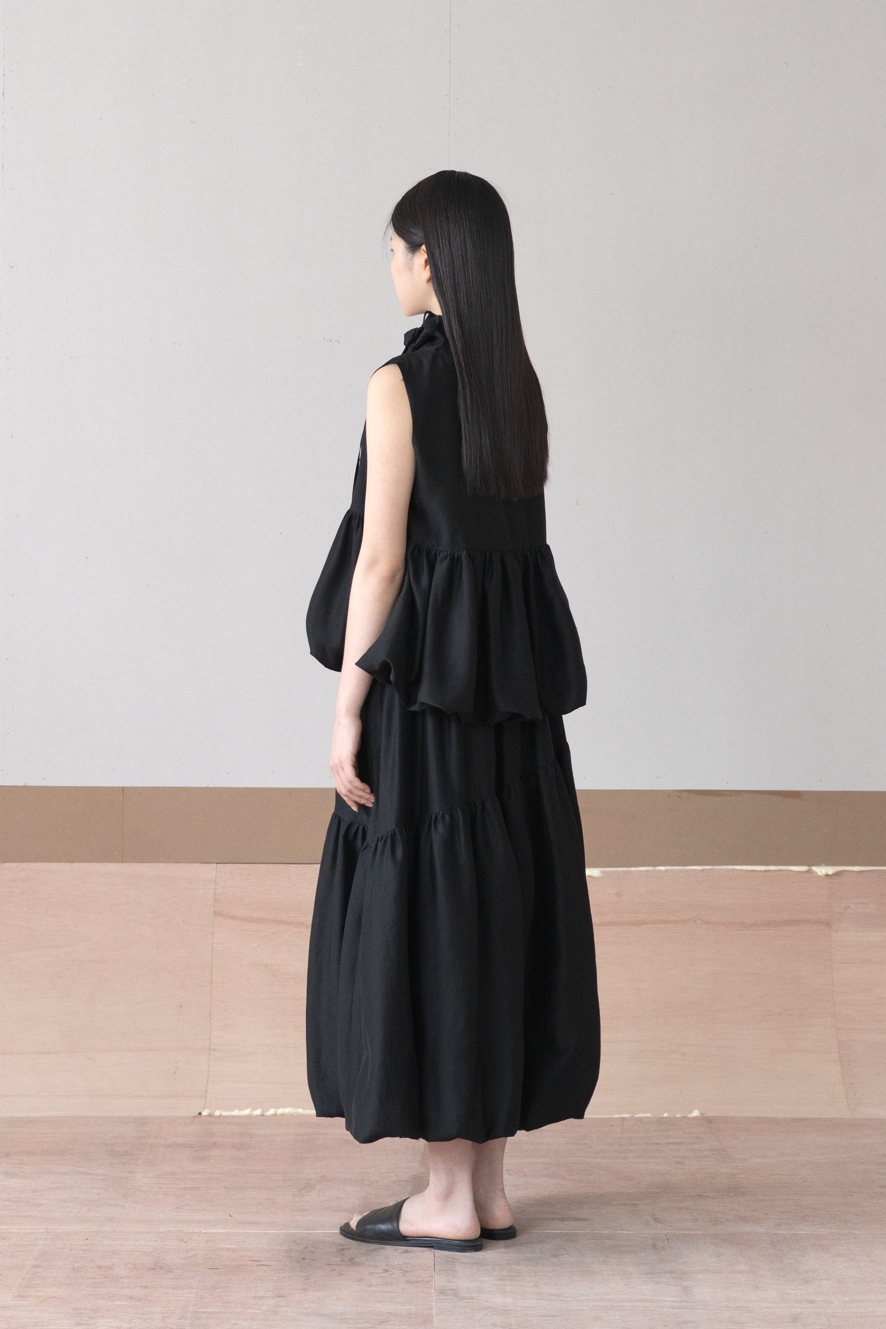 off neck moss vest