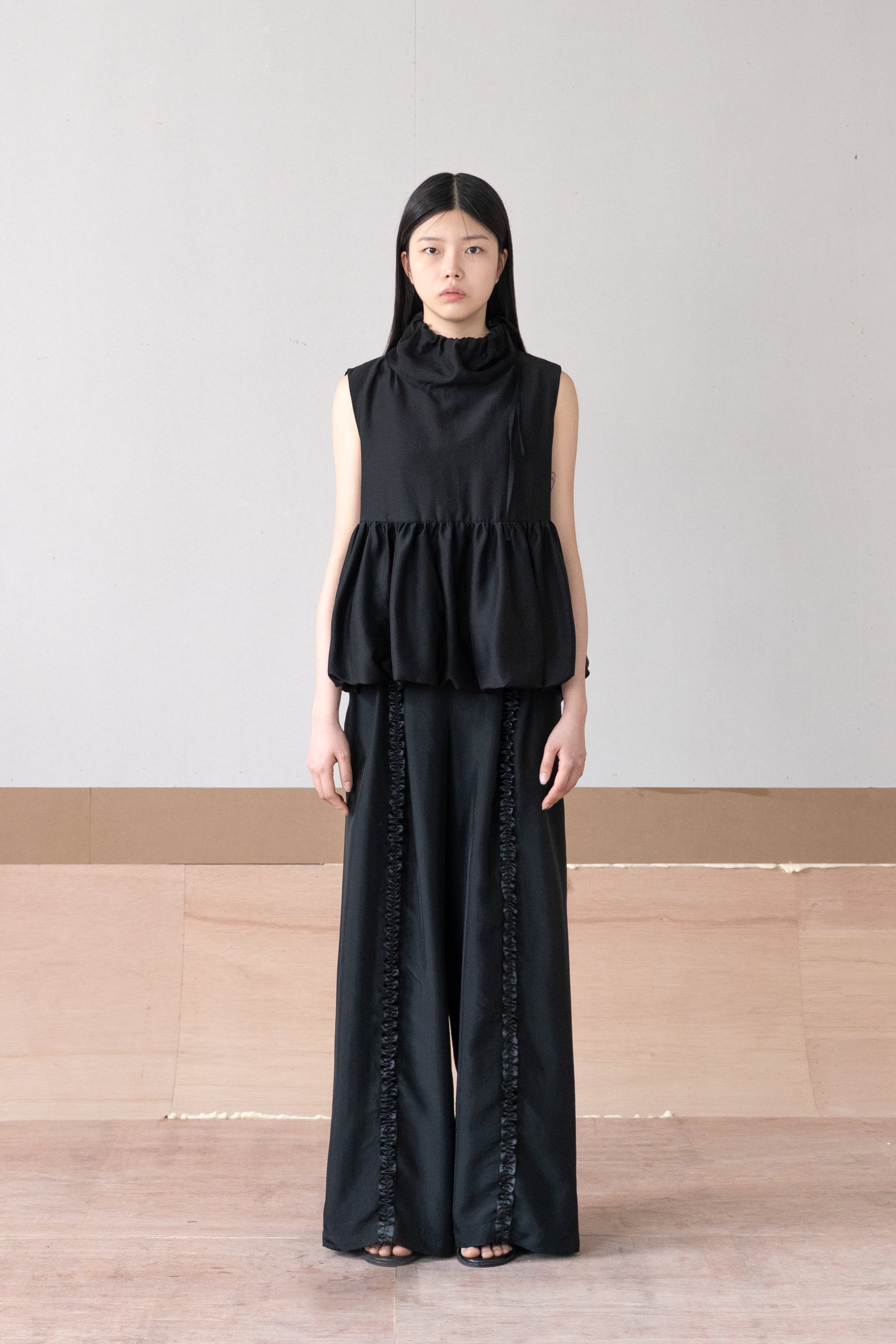 off neck moss vest