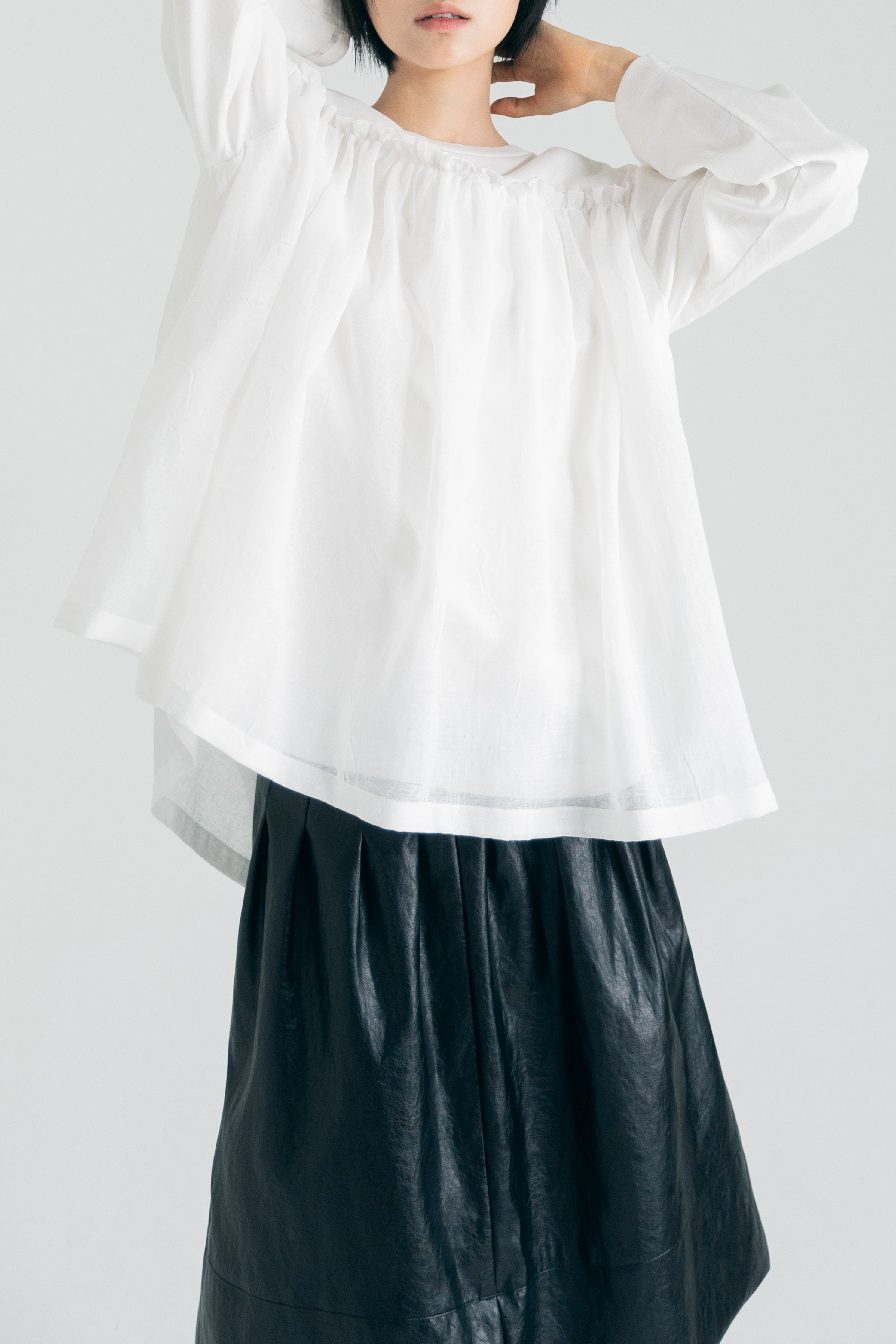 organza frill layer t shirt