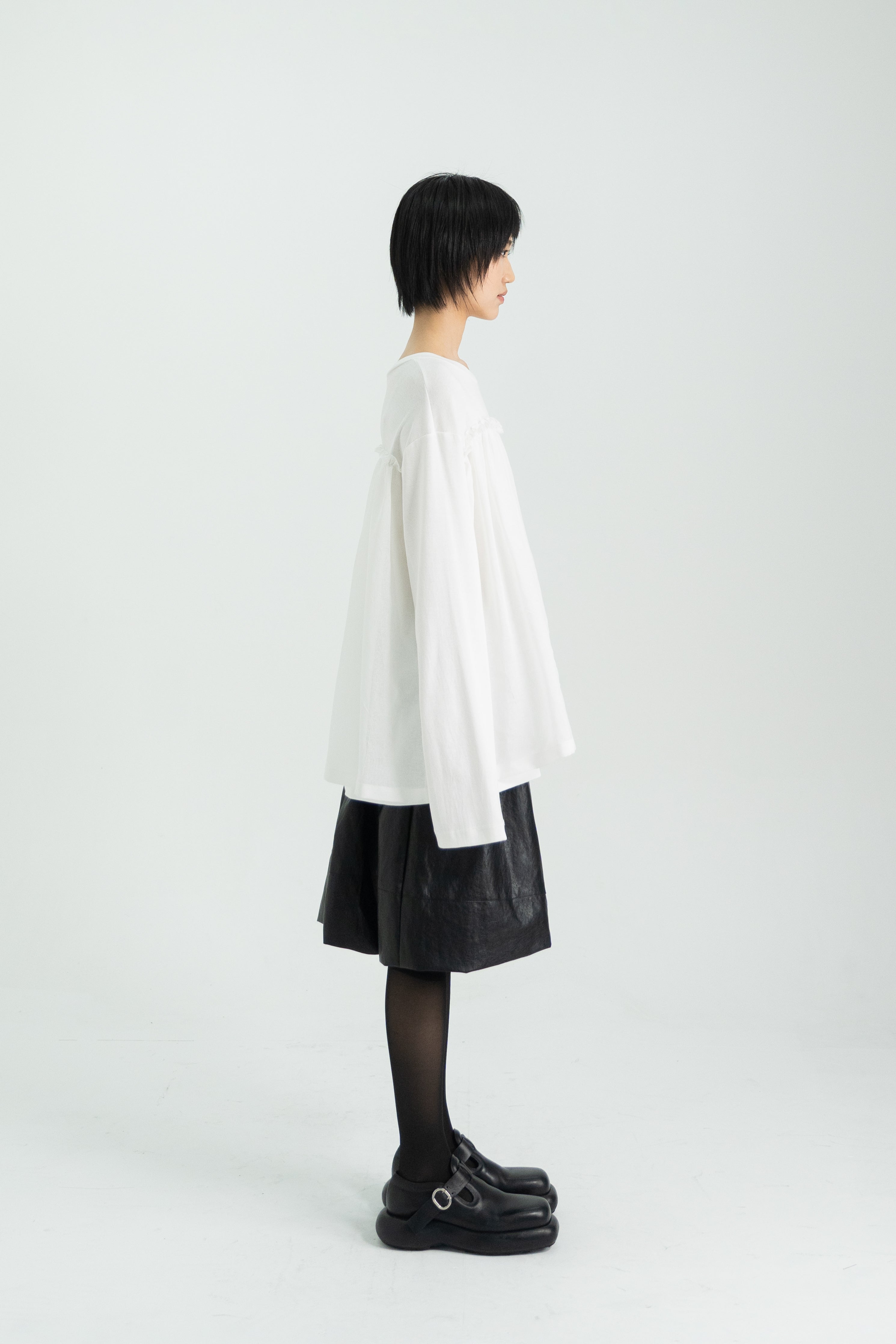 organza frill layer t shirt