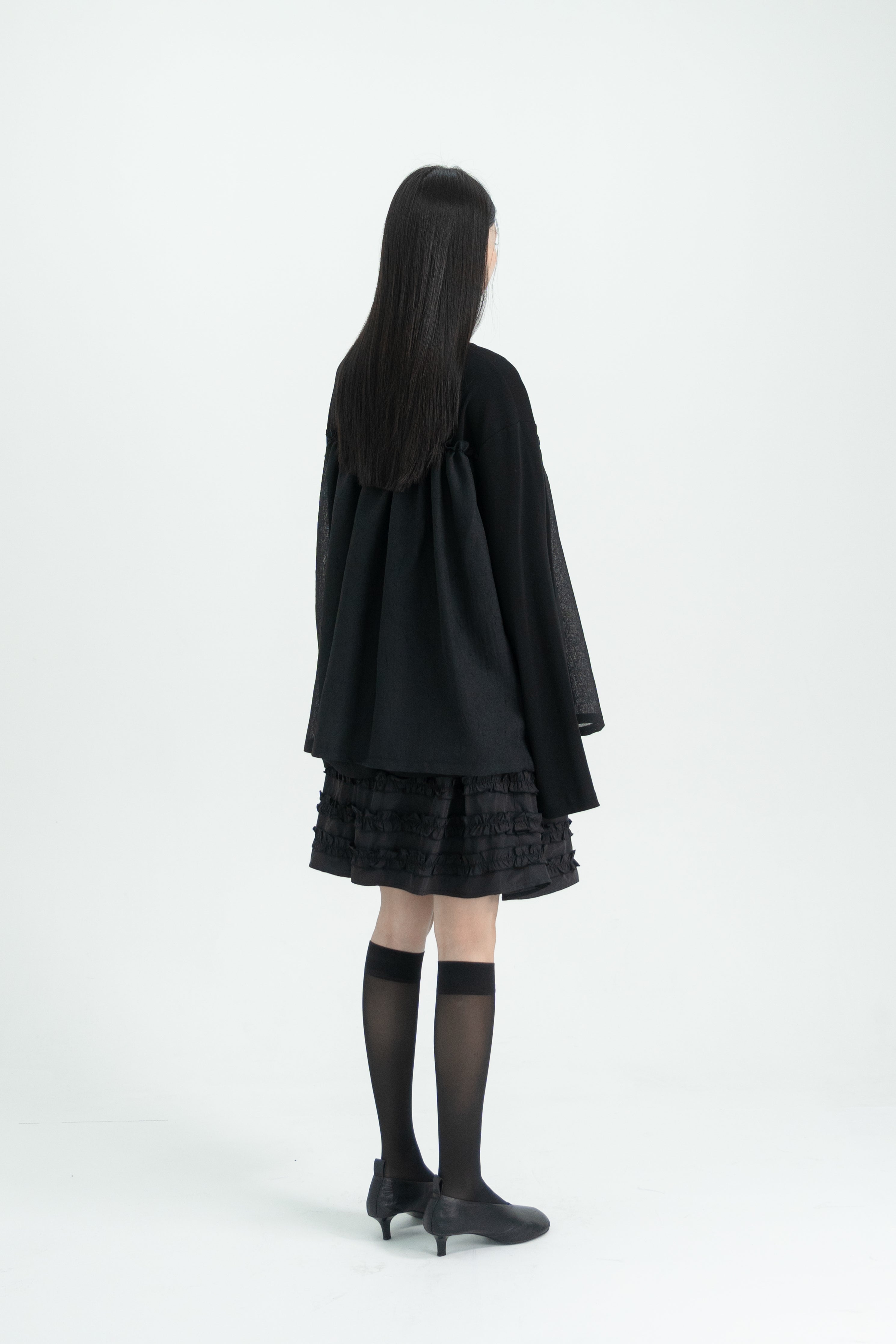 organza frill layer t shirt