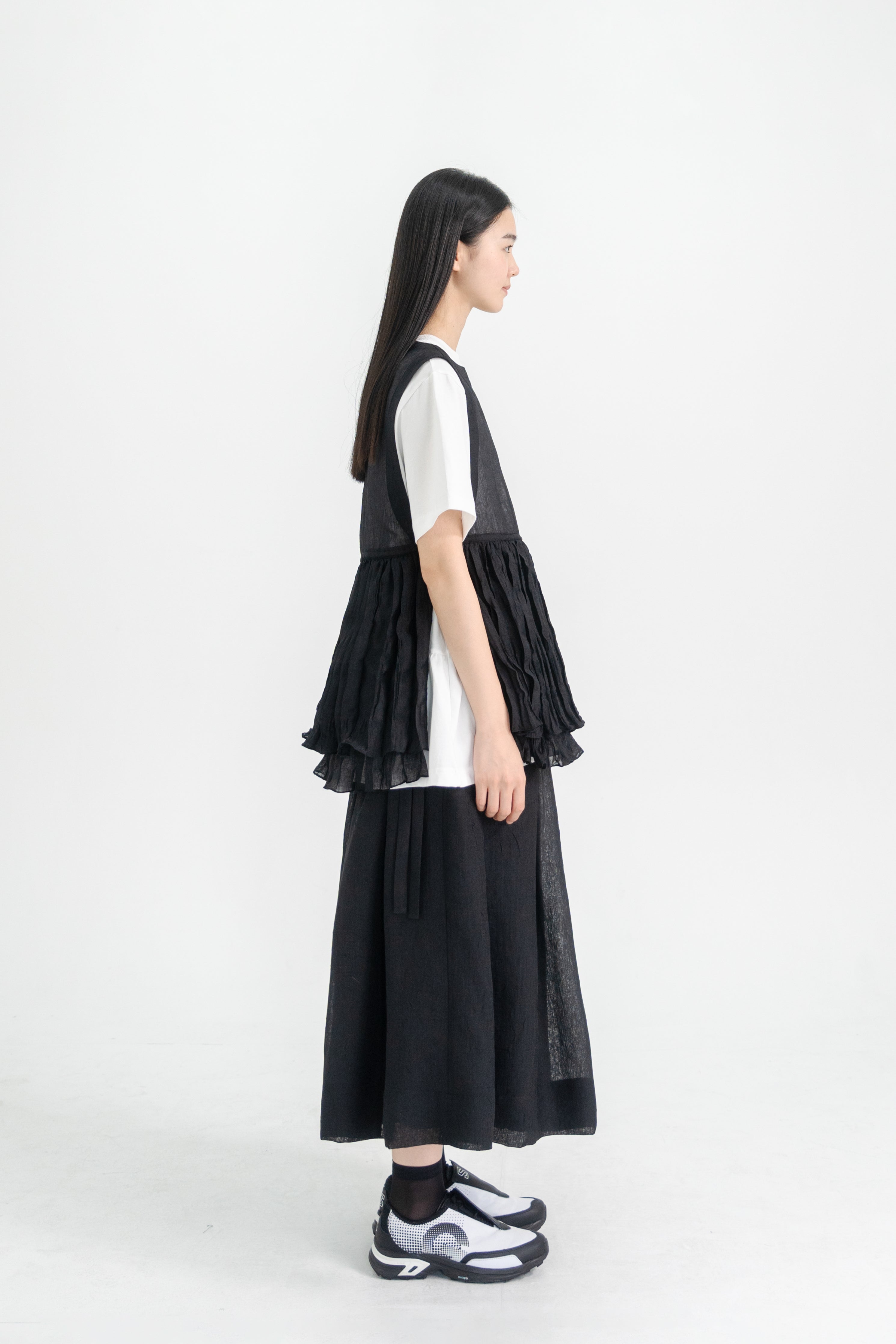 organza ripple vest