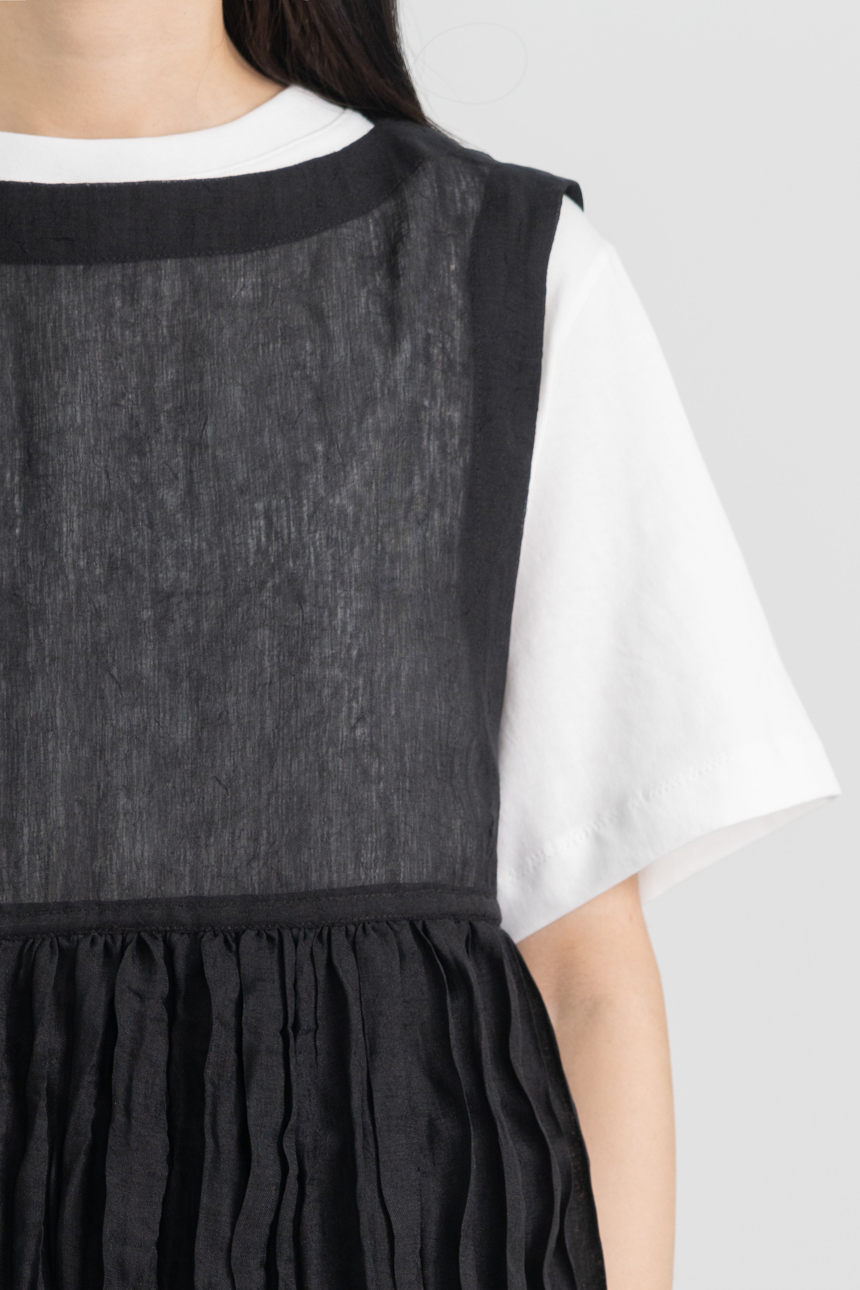 organza ripple vest